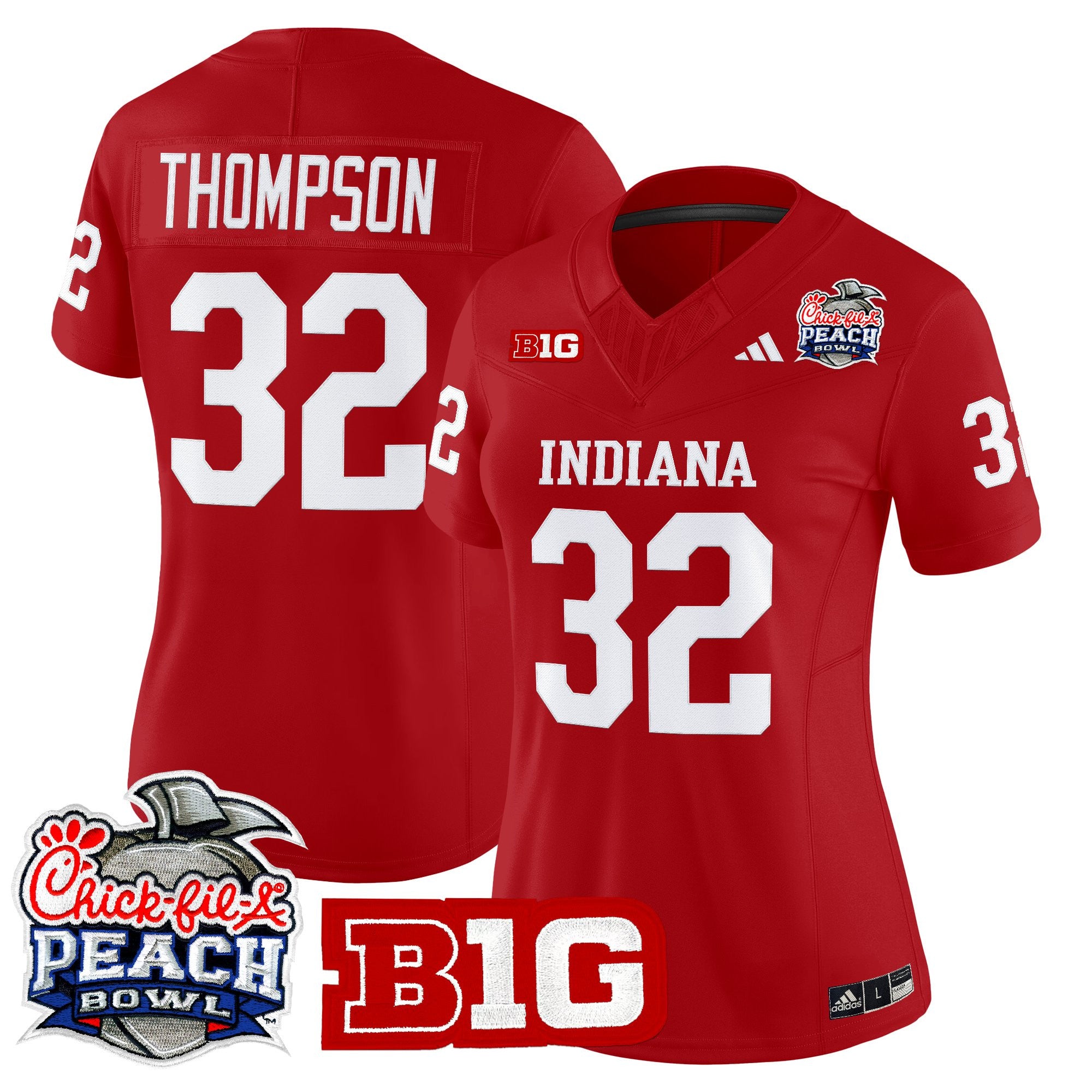 Women's Indiana Hoosiers 2026 Peach Bowl Vapor Limited Jersey - All Stitched
