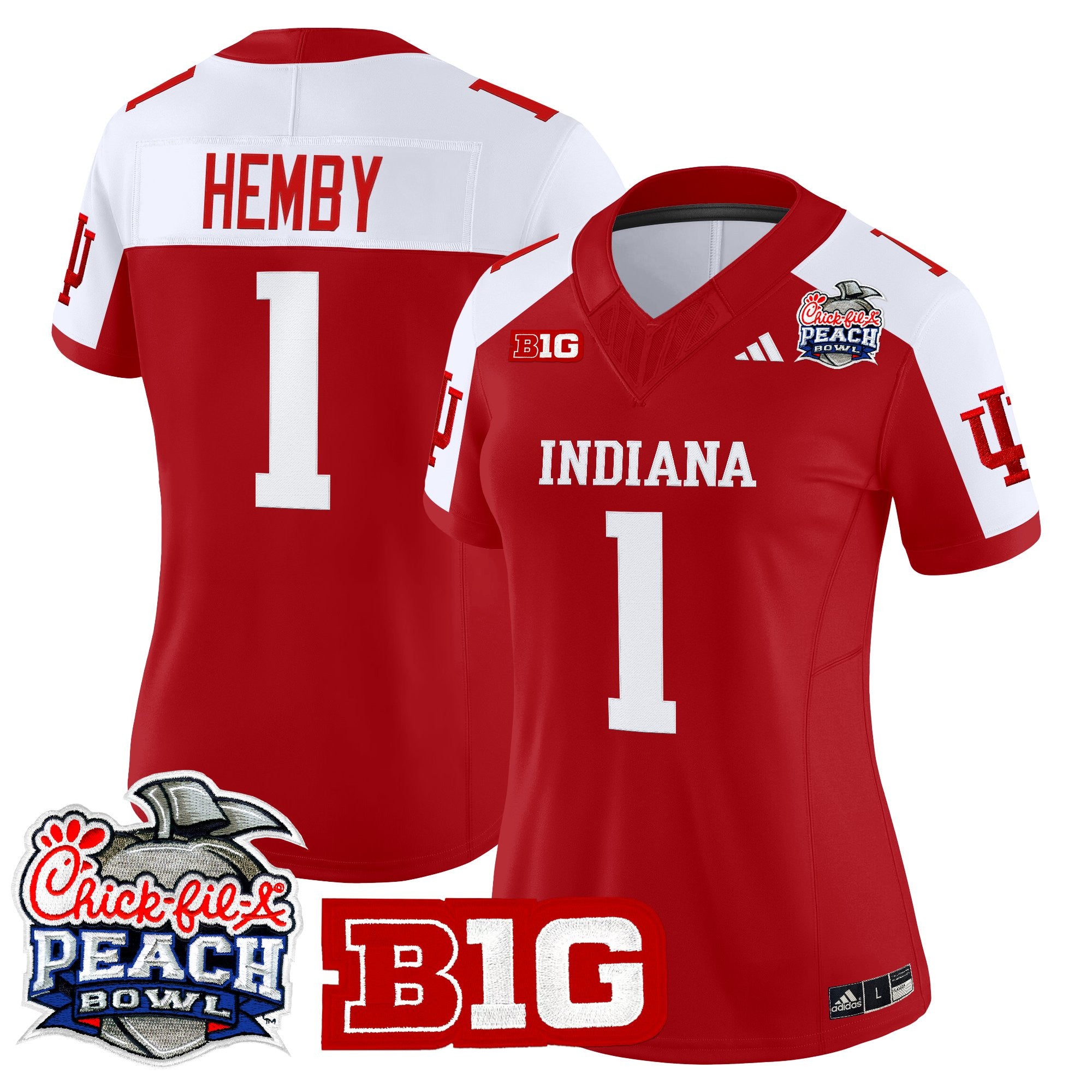 Women's Indiana Hoosiers 2026 Peach Bowl Vapor Limited Jersey - All Stitched
