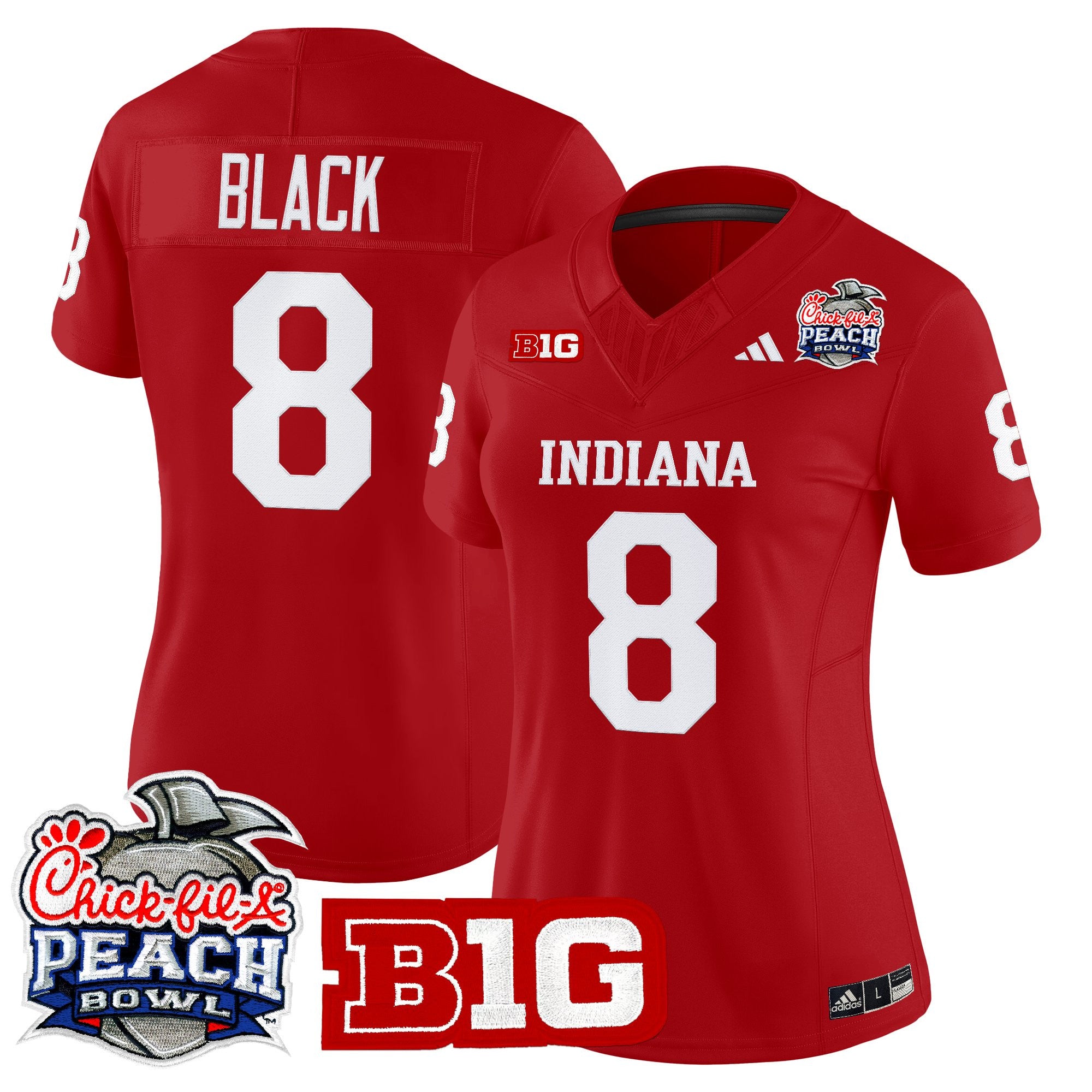 Women's Indiana Hoosiers 2026 Peach Bowl Vapor Limited Jersey - All Stitched