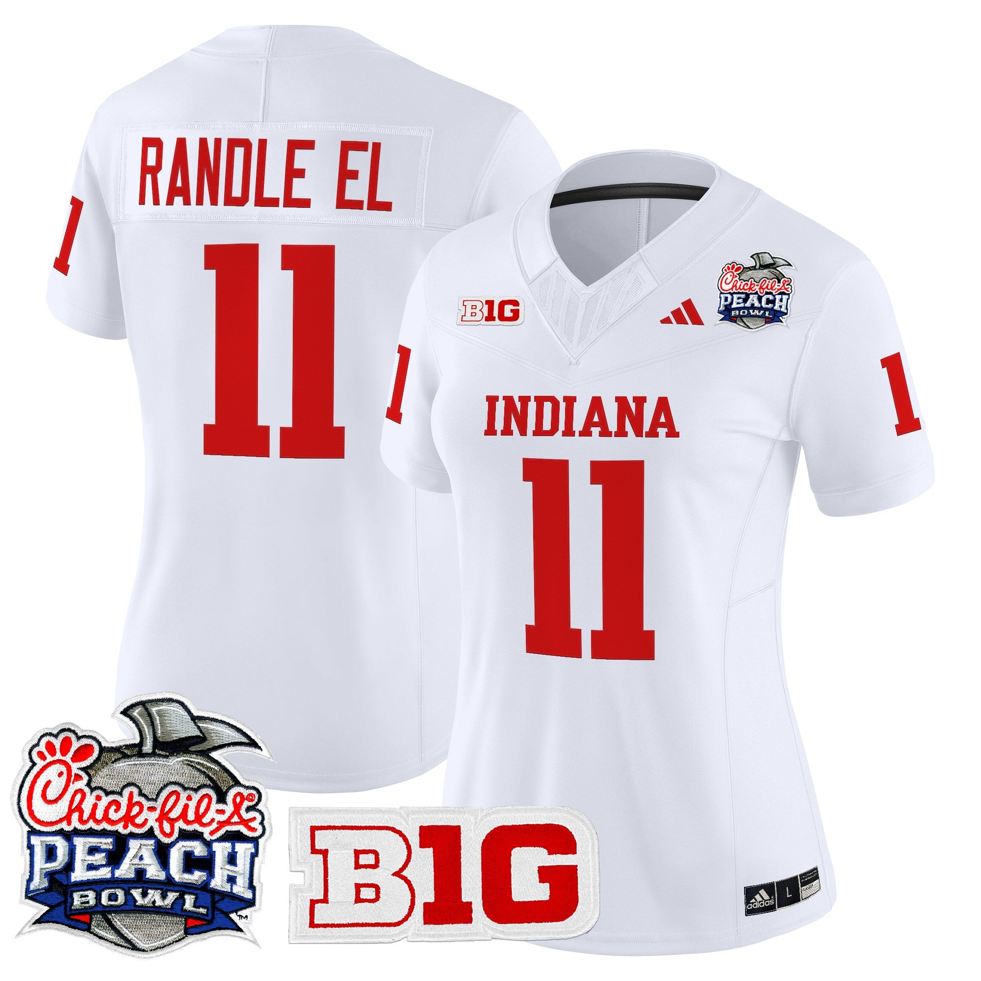 Women's Indiana Hoosiers 2026 Peach Bowl Vapor Limited Jersey - All Stitched
