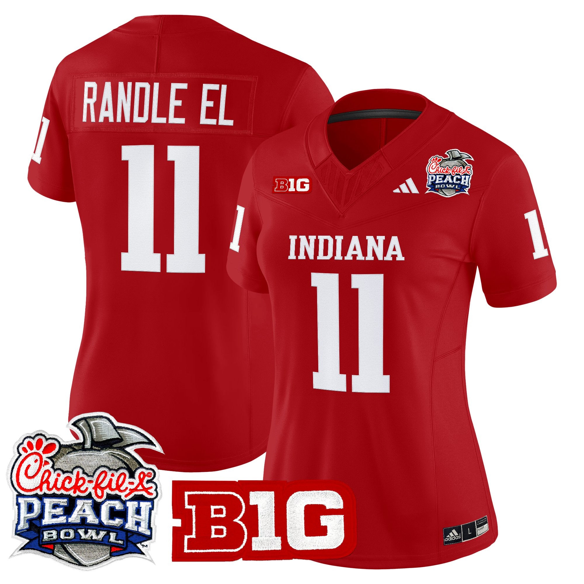 Women's Indiana Hoosiers 2026 Peach Bowl Vapor Limited Jersey - All Stitched