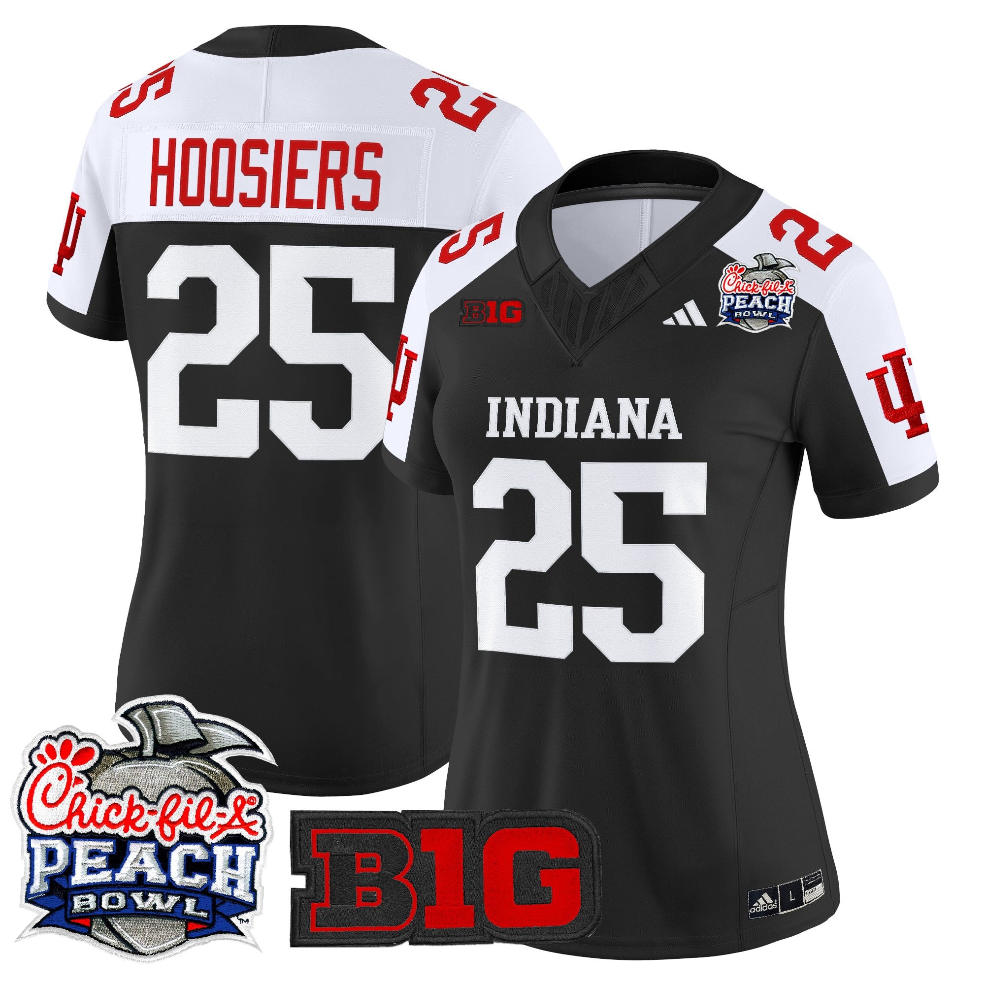 Women's Indiana Hoosiers 2026 Peach Bowl Vapor Limited Jersey - All Stitched