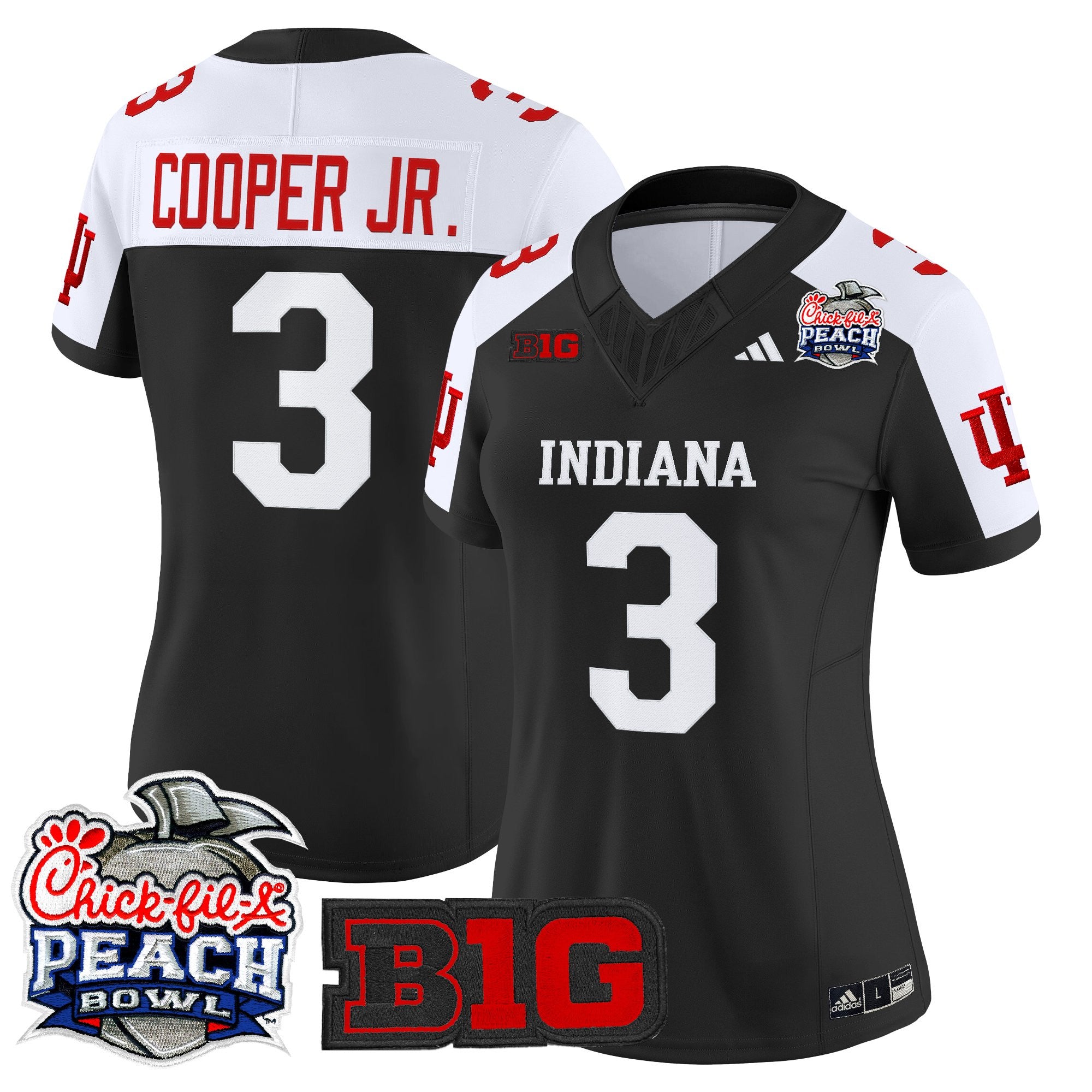 Women's Indiana Hoosiers 2026 Peach Bowl Vapor Limited Jersey - All Stitched