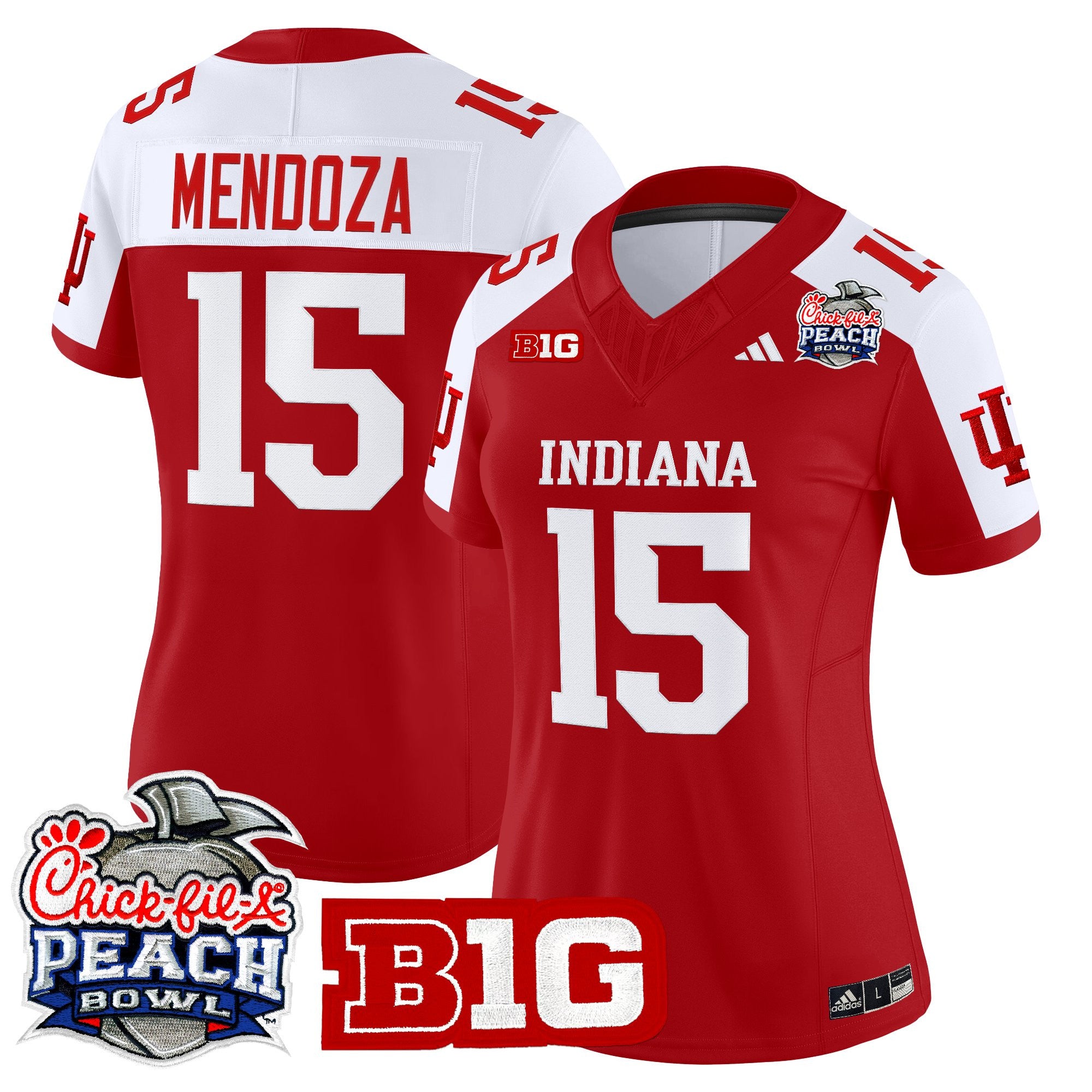 Women's Indiana Hoosiers 2026 Peach Bowl Vapor Limited Jersey - All Stitched