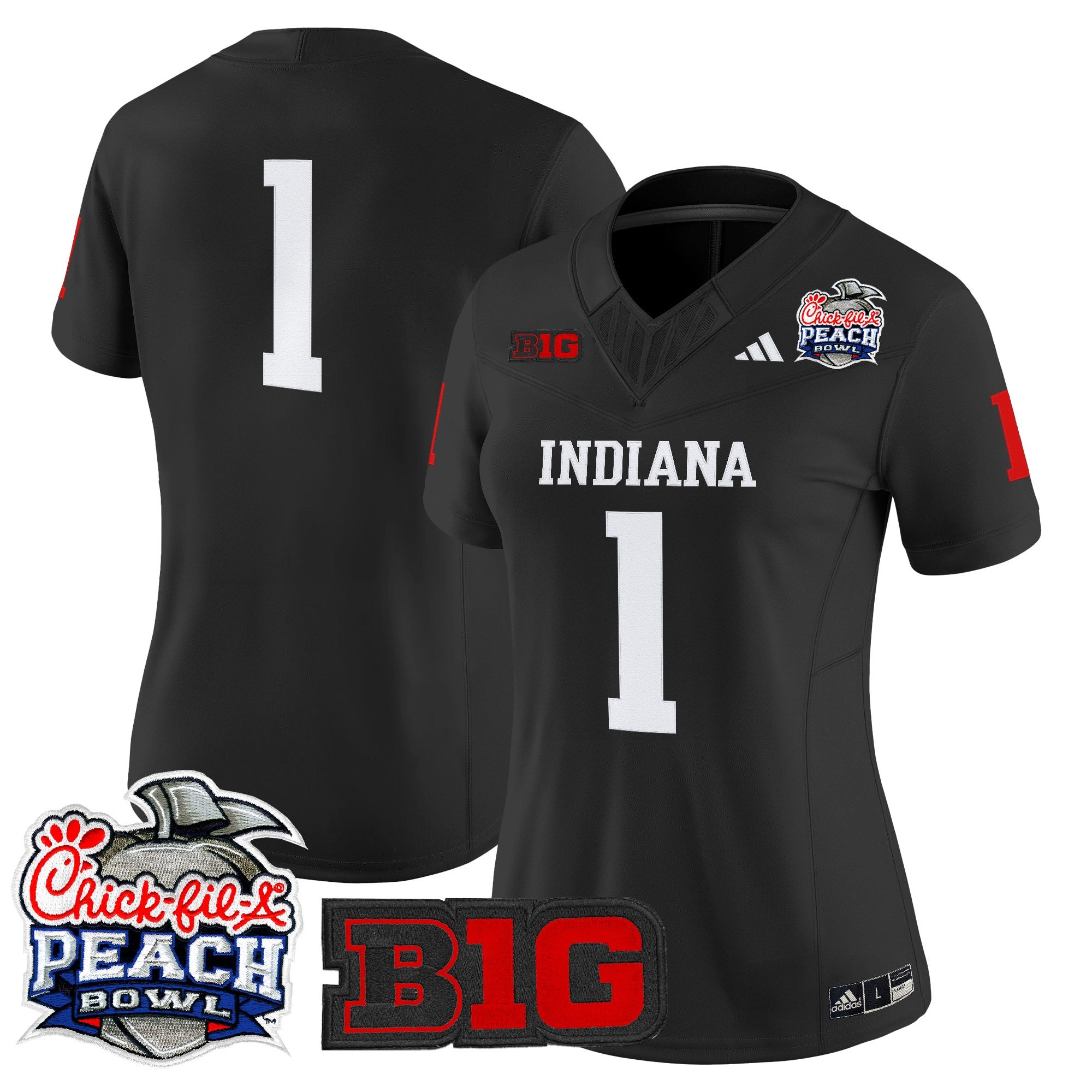 Women's Indiana Hoosiers 2026 Peach Bowl Vapor Limited Jersey - All Stitched