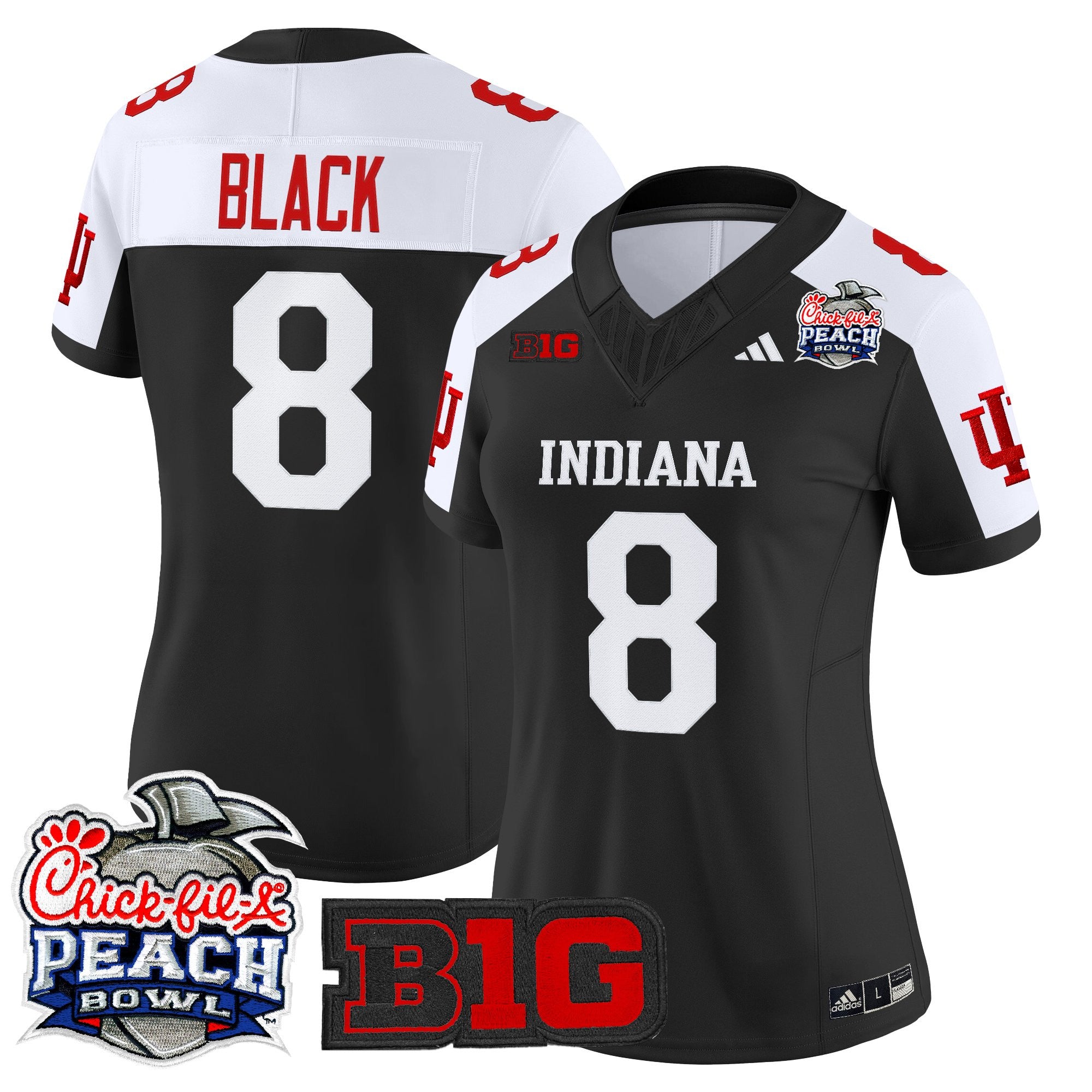 Women's Indiana Hoosiers 2026 Peach Bowl Vapor Limited Jersey - All Stitched