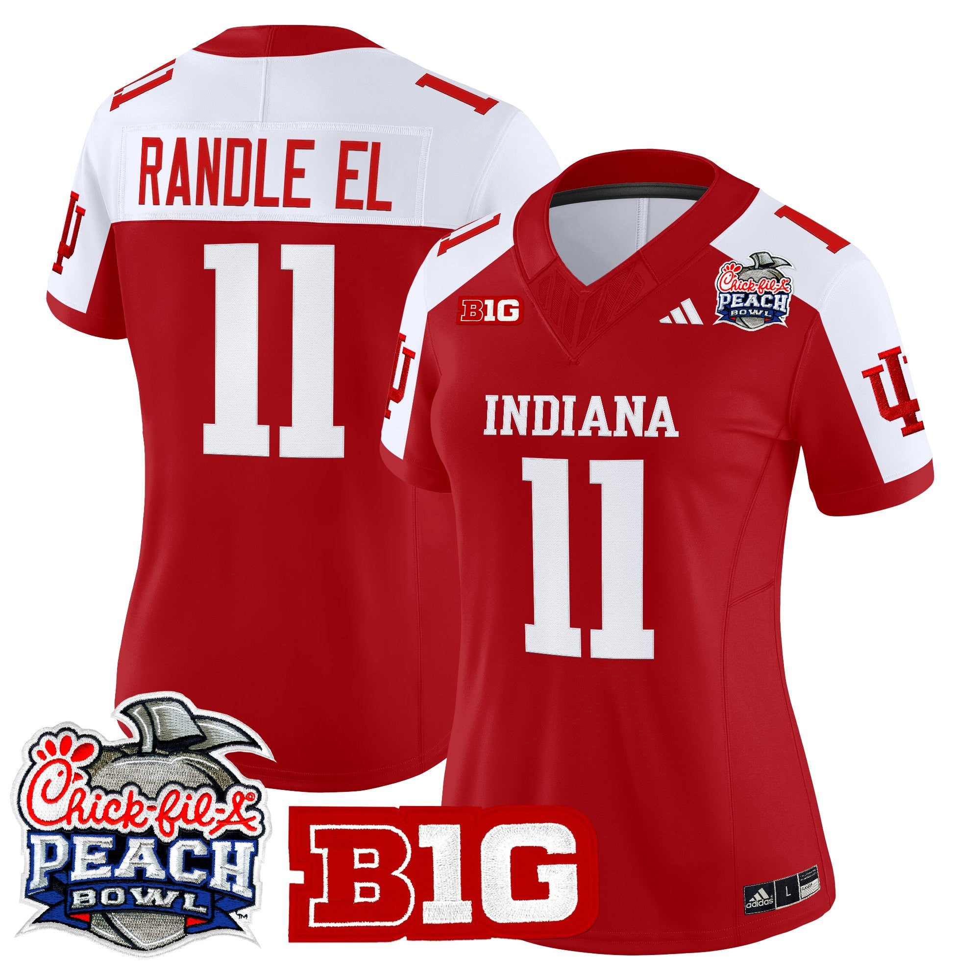Women's Indiana Hoosiers 2026 Peach Bowl Vapor Limited Jersey - All Stitched