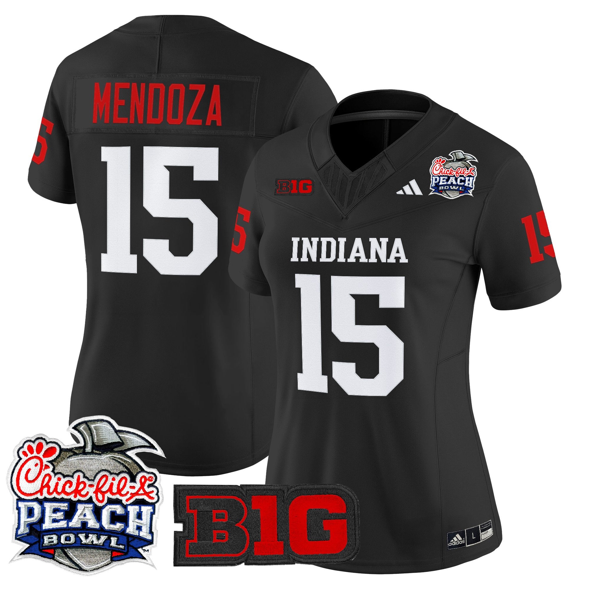 Women's Indiana Hoosiers 2026 Peach Bowl Vapor Limited Jersey - All Stitched