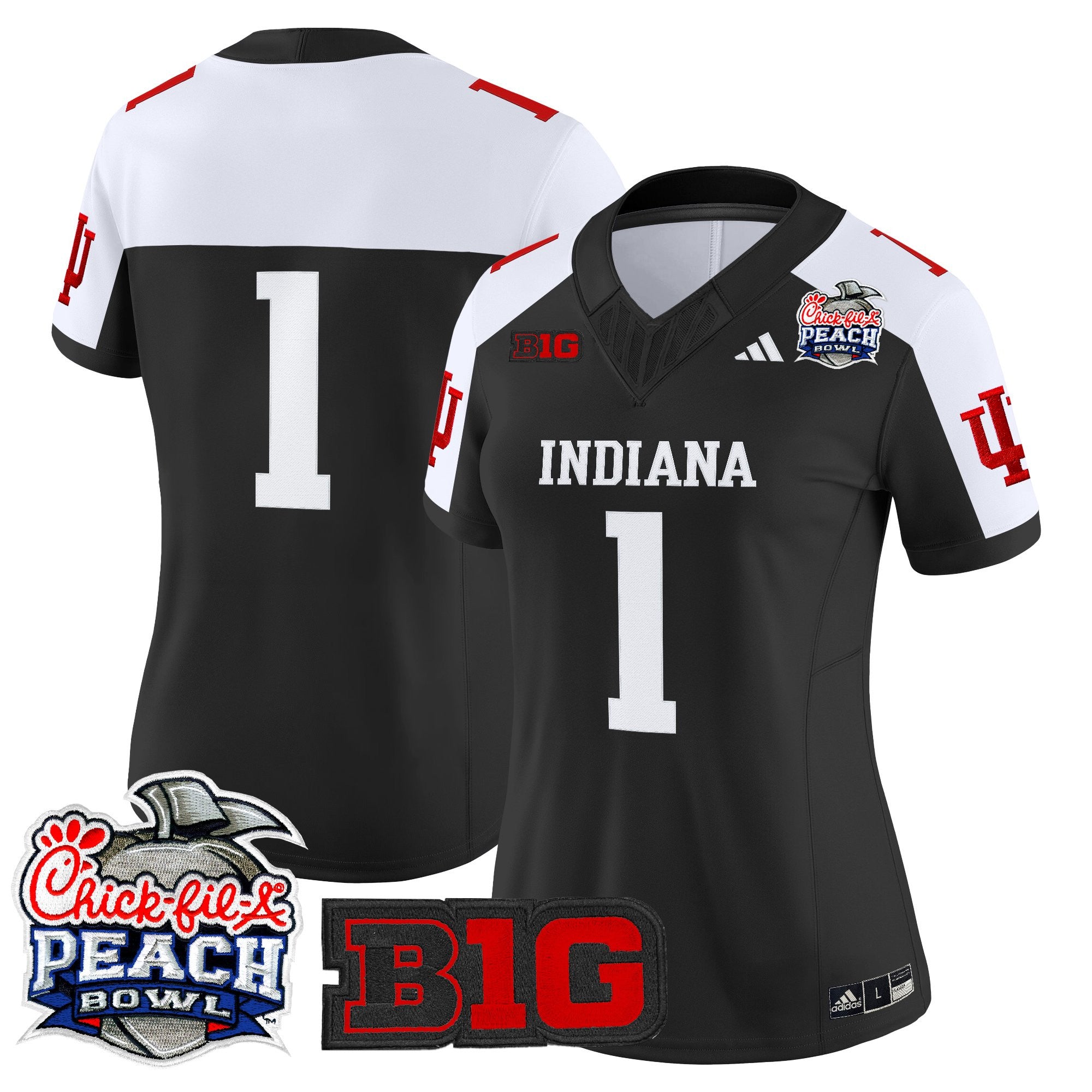 Women's Indiana Hoosiers 2026 Peach Bowl Vapor Limited Jersey - All Stitched