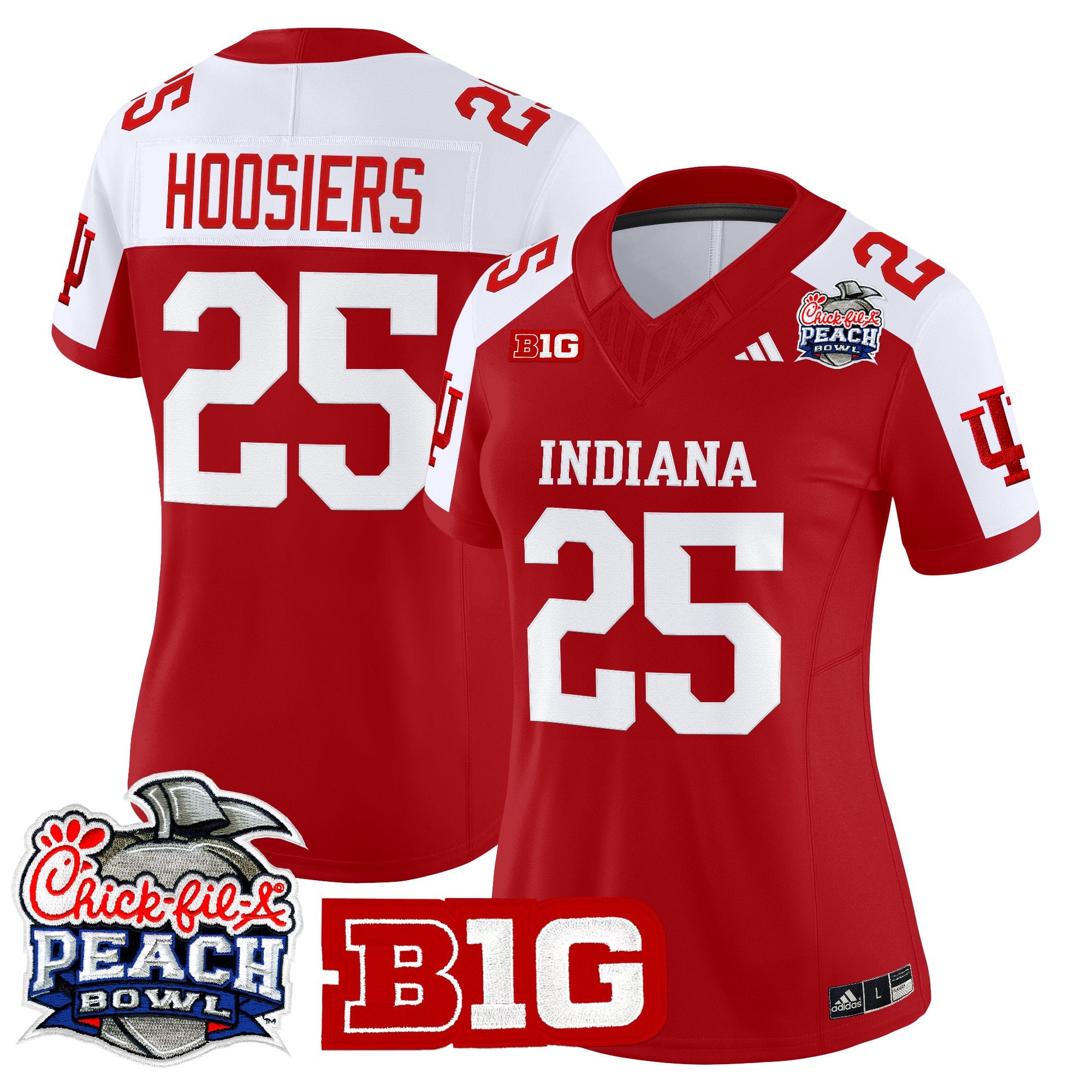 Women's Indiana Hoosiers 2026 Peach Bowl Vapor Limited Jersey - All Stitched