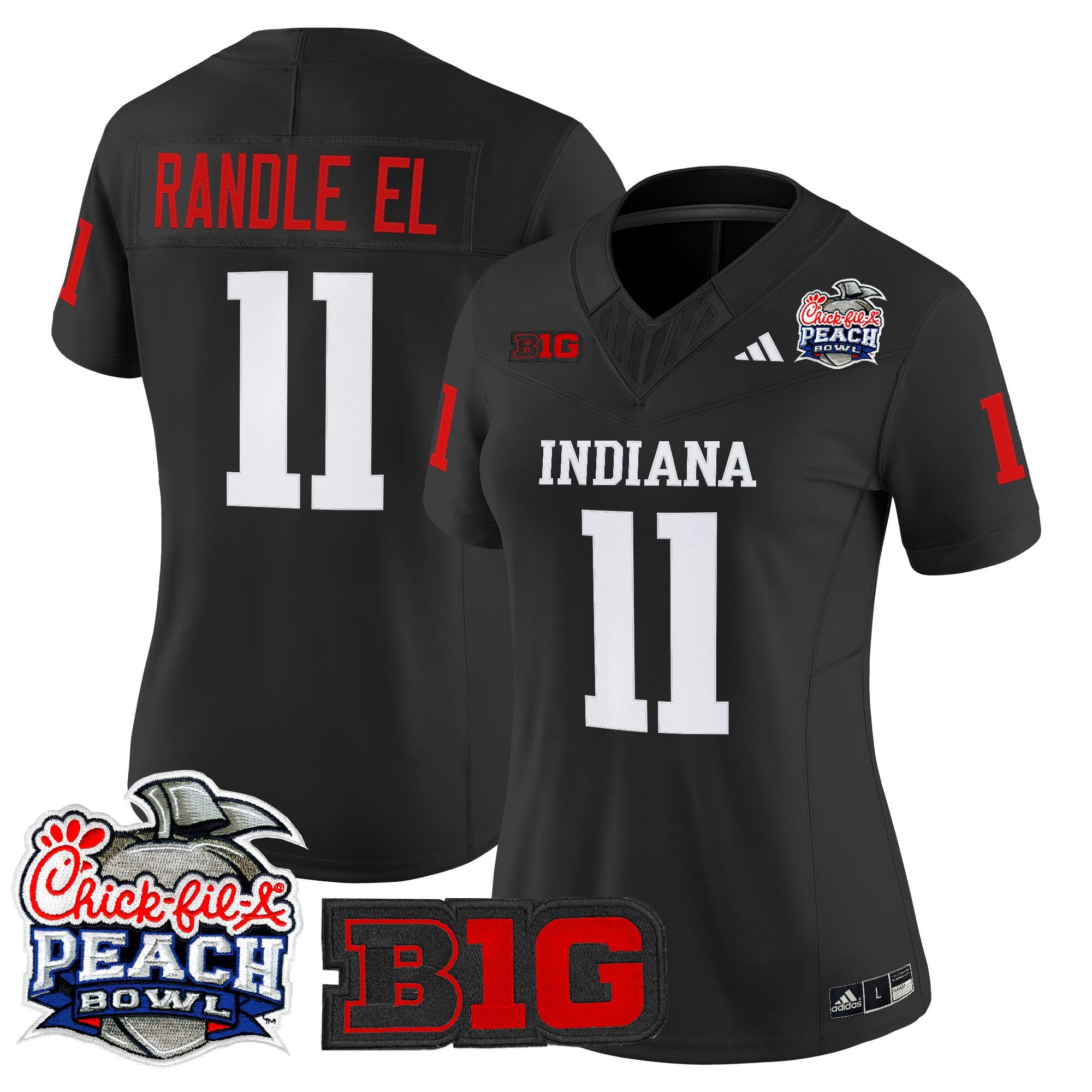 Women's Indiana Hoosiers 2026 Peach Bowl Vapor Limited Jersey - All Stitched