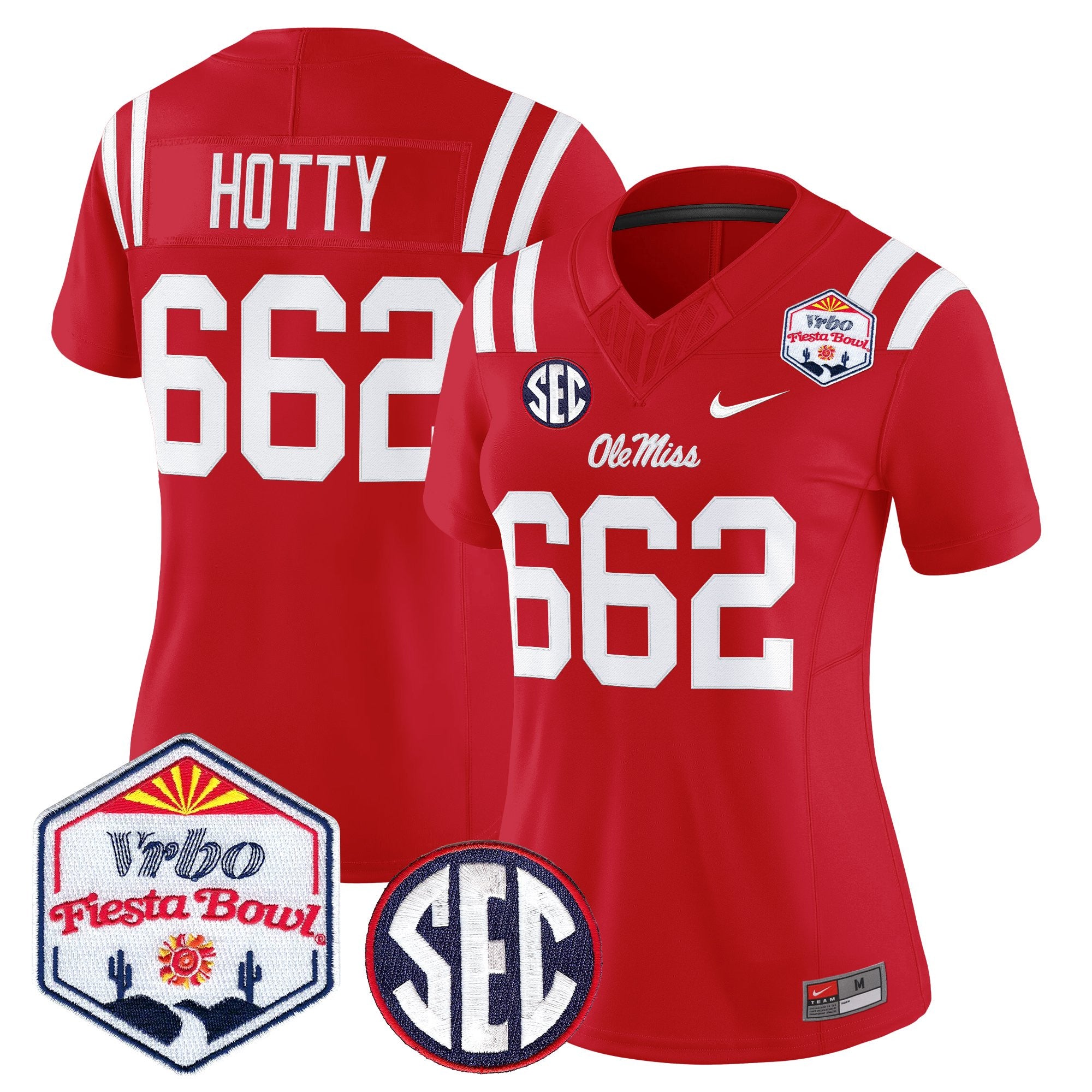 Women's Ole Miss Rebels 2026 The Fiesta Bowl Vapor Limited Jersey - All Stitched
