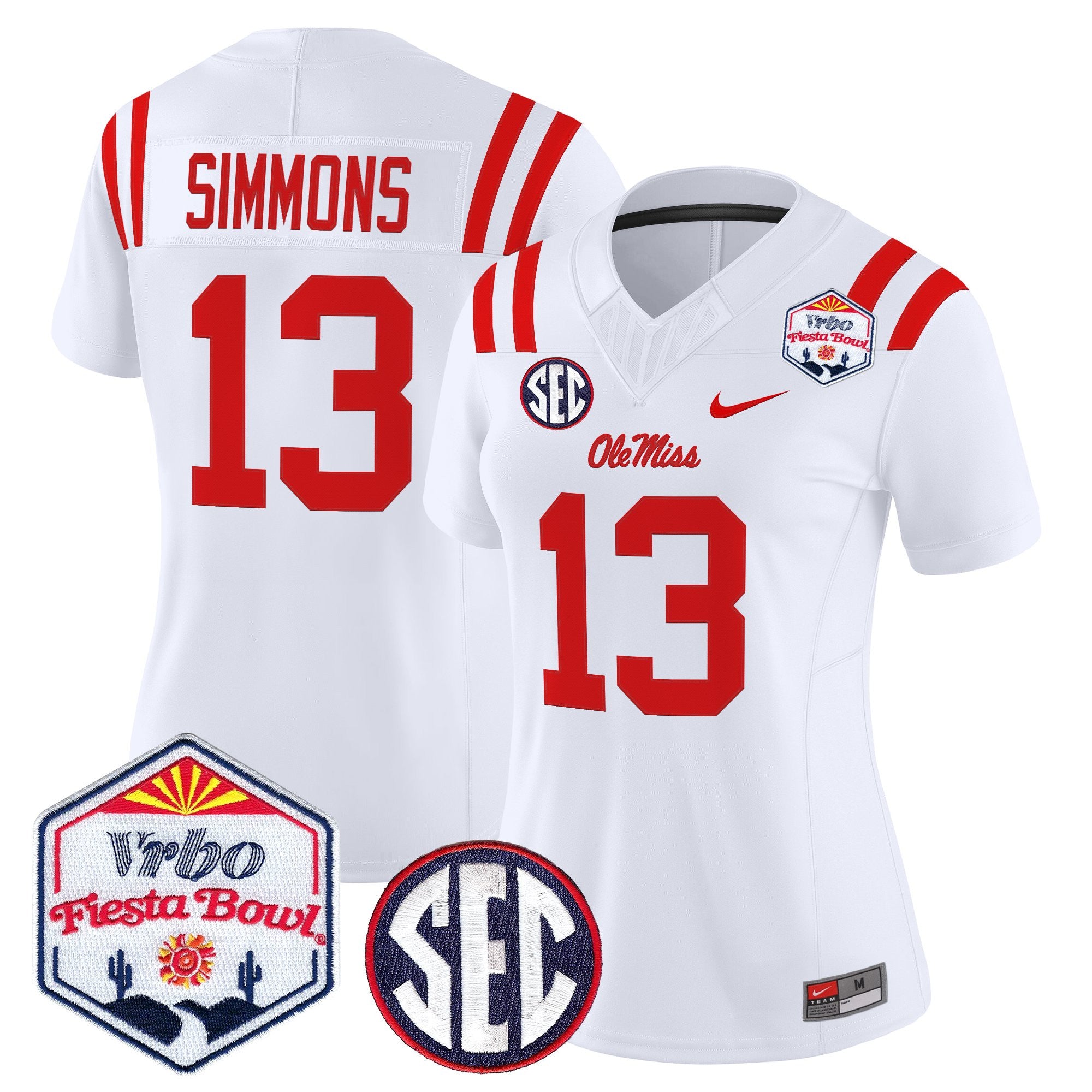 Women's Ole Miss Rebels 2026 The Fiesta Bowl Vapor Limited Jersey - All Stitched