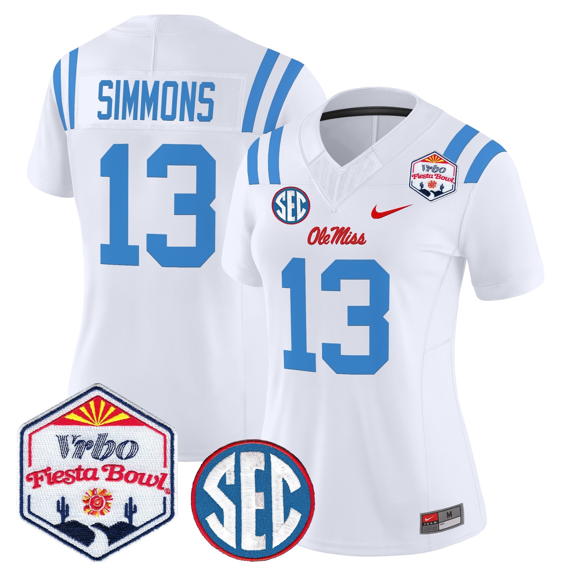 Women's Ole Miss Rebels 2026 The Fiesta Bowl Vapor Limited Jersey - All Stitched