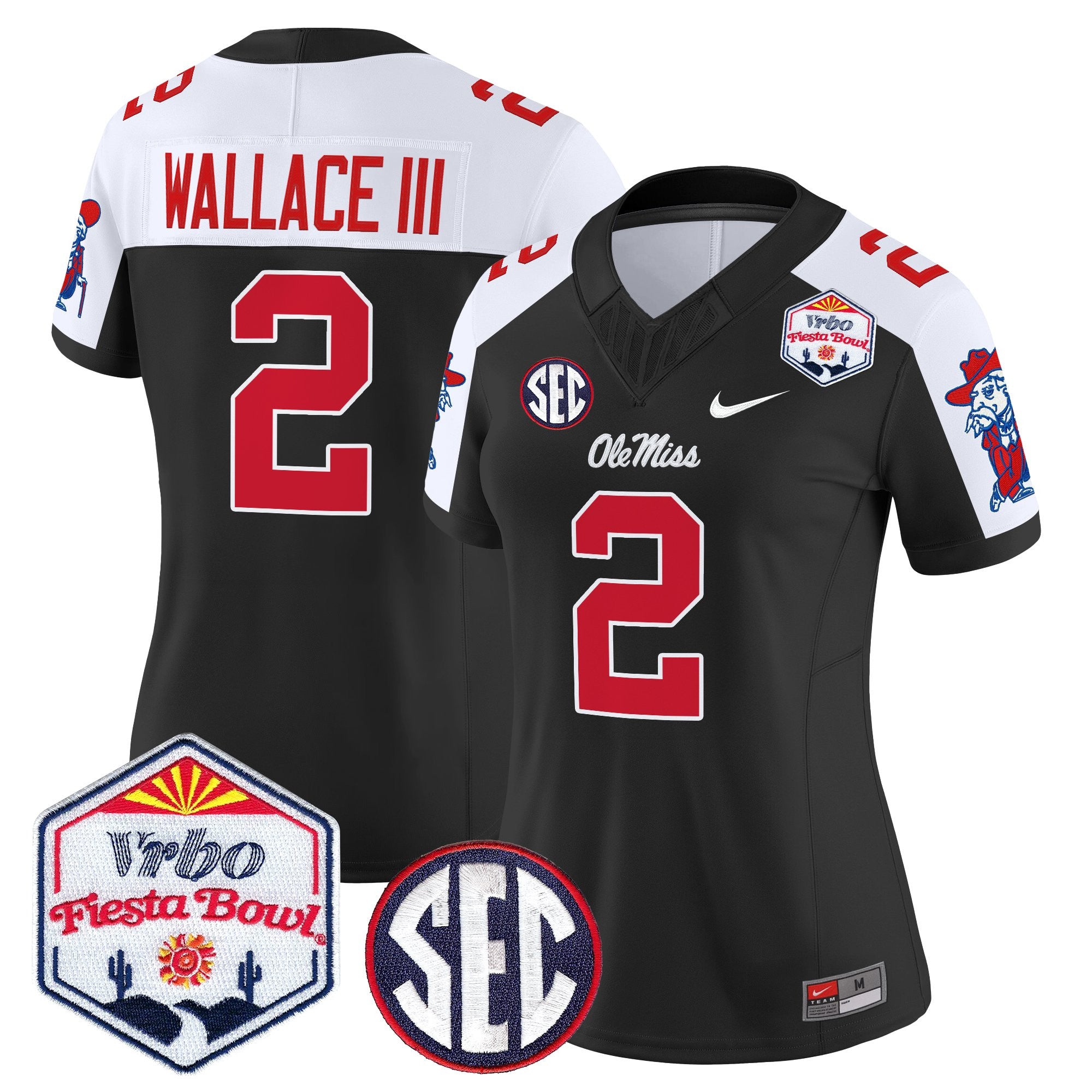 Women's Ole Miss Rebels 2026 The Fiesta Bowl Vapor Limited Jersey - All Stitched