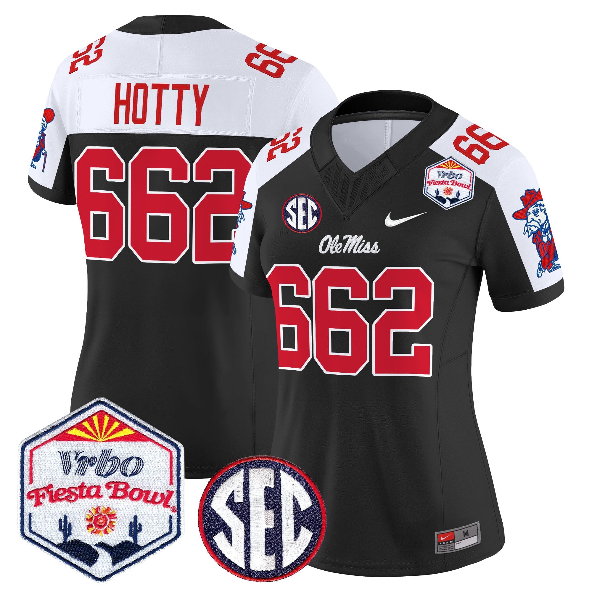 Women's Ole Miss Rebels 2026 The Fiesta Bowl Vapor Limited Jersey - All Stitched