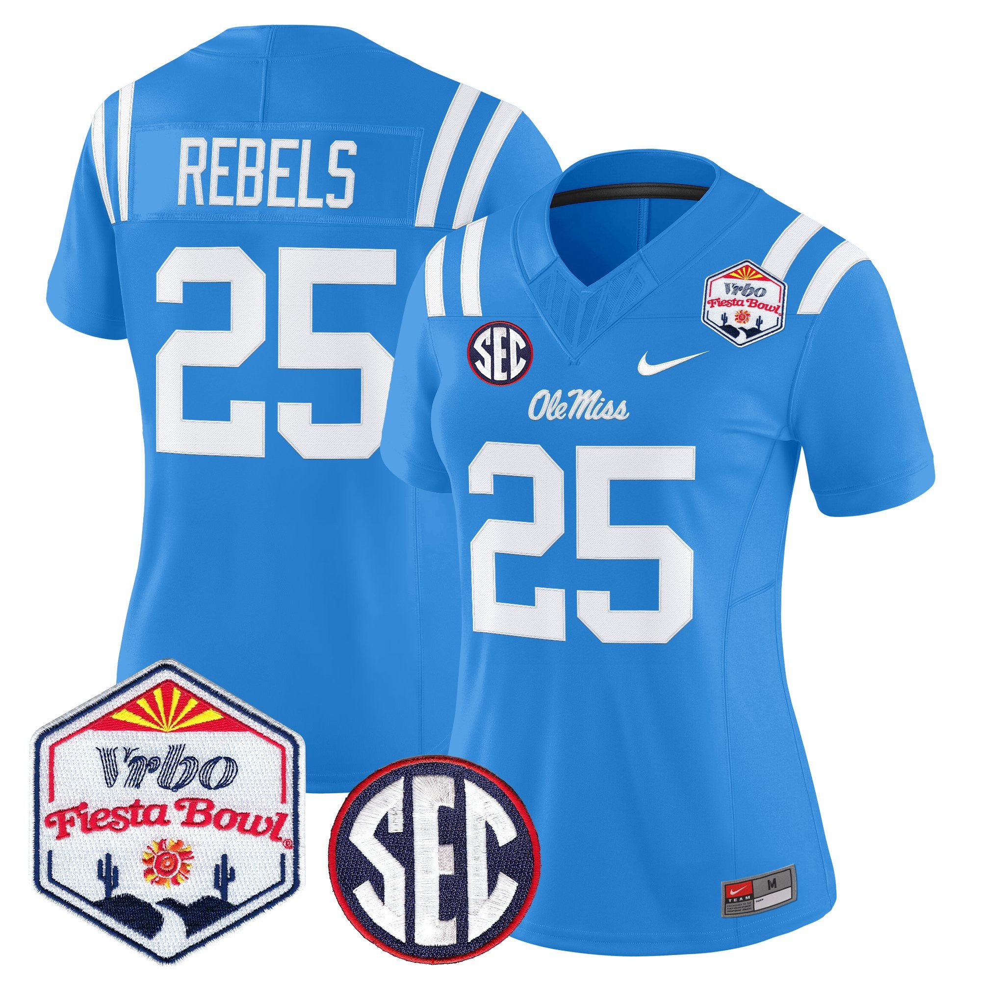 Women's Ole Miss Rebels 2026 The Fiesta Bowl Vapor Limited Jersey - All Stitched