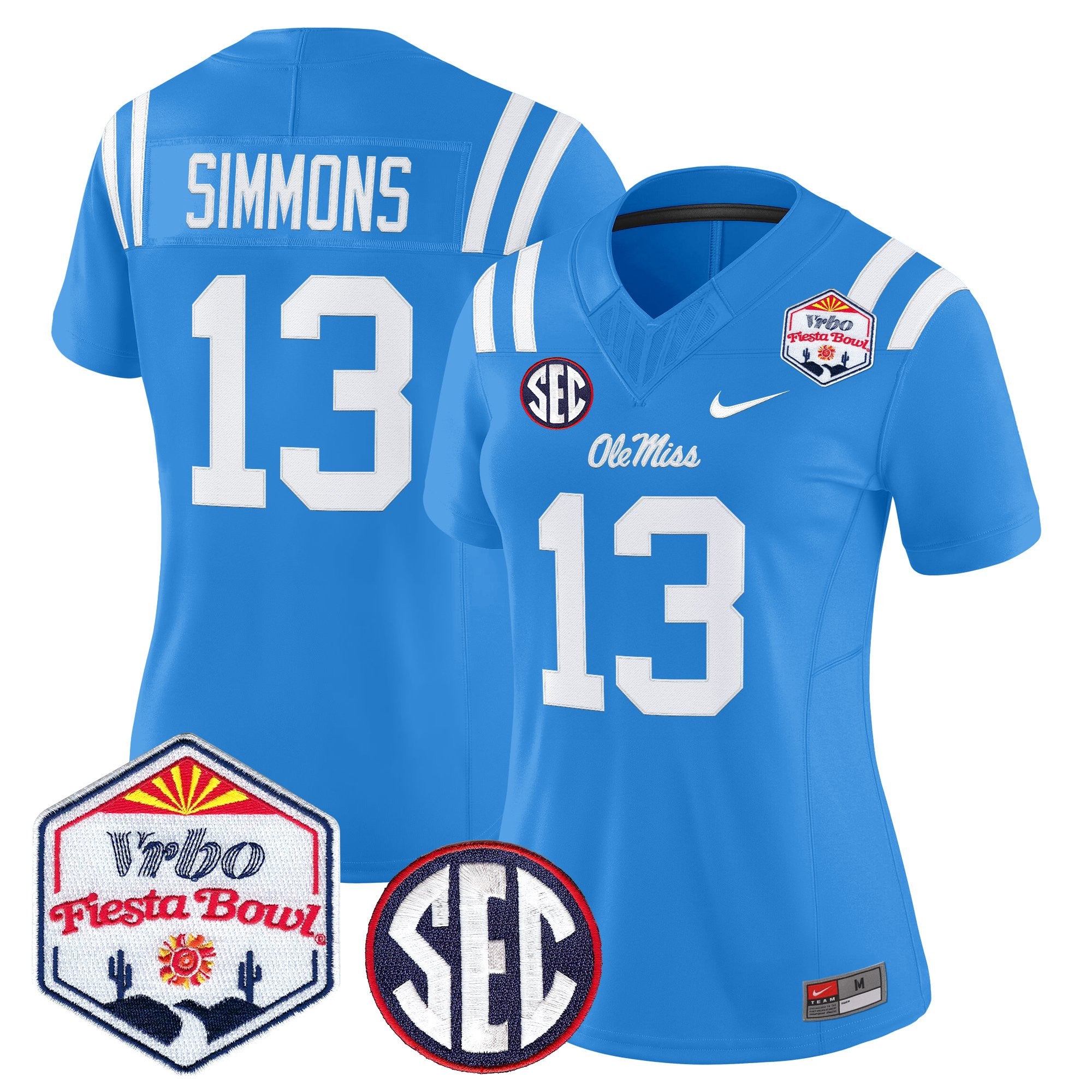 Women's Ole Miss Rebels 2026 The Fiesta Bowl Vapor Limited Jersey - All Stitched