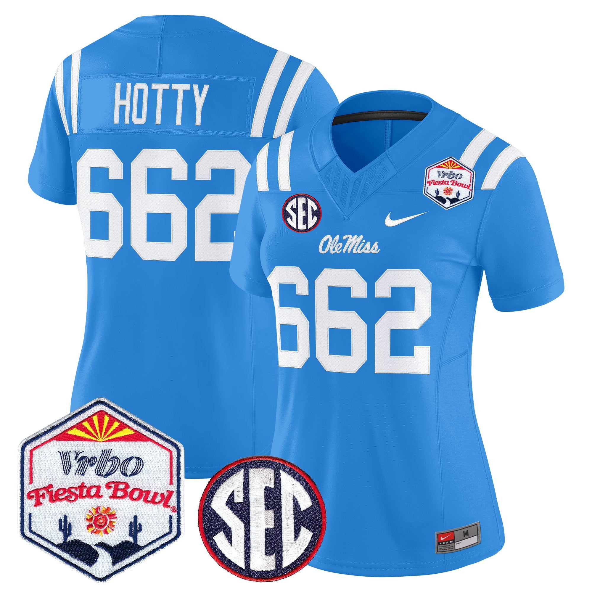 Women's Ole Miss Rebels 2026 The Fiesta Bowl Vapor Limited Jersey - All Stitched