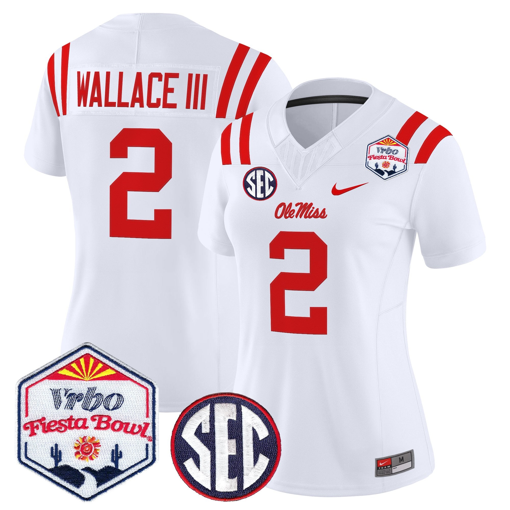 Women's Ole Miss Rebels 2026 The Fiesta Bowl Vapor Limited Jersey - All Stitched