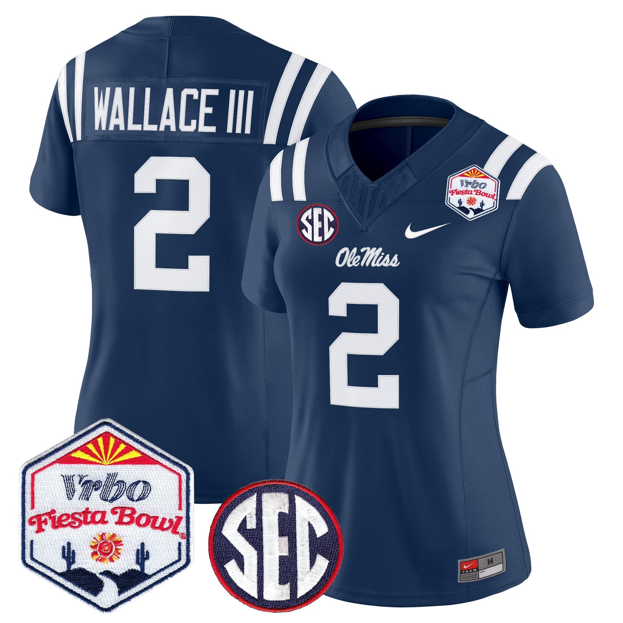 Women's Ole Miss Rebels 2026 The Fiesta Bowl Vapor Limited Jersey - All Stitched