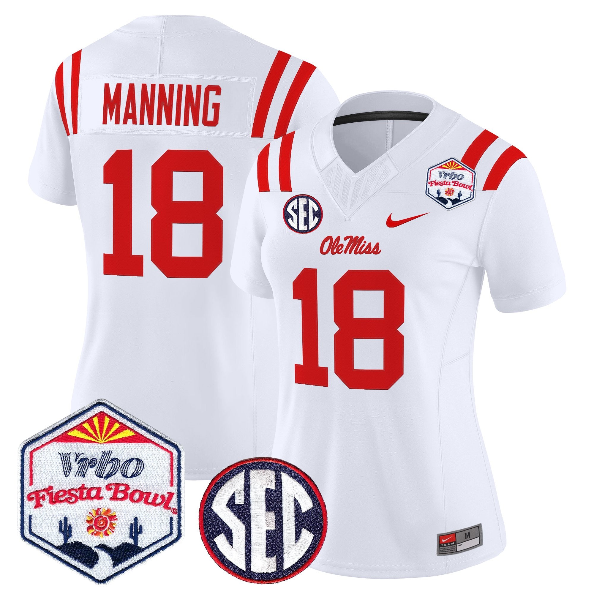 Women's Ole Miss Rebels 2026 The Fiesta Bowl Vapor Limited Jersey - All Stitched