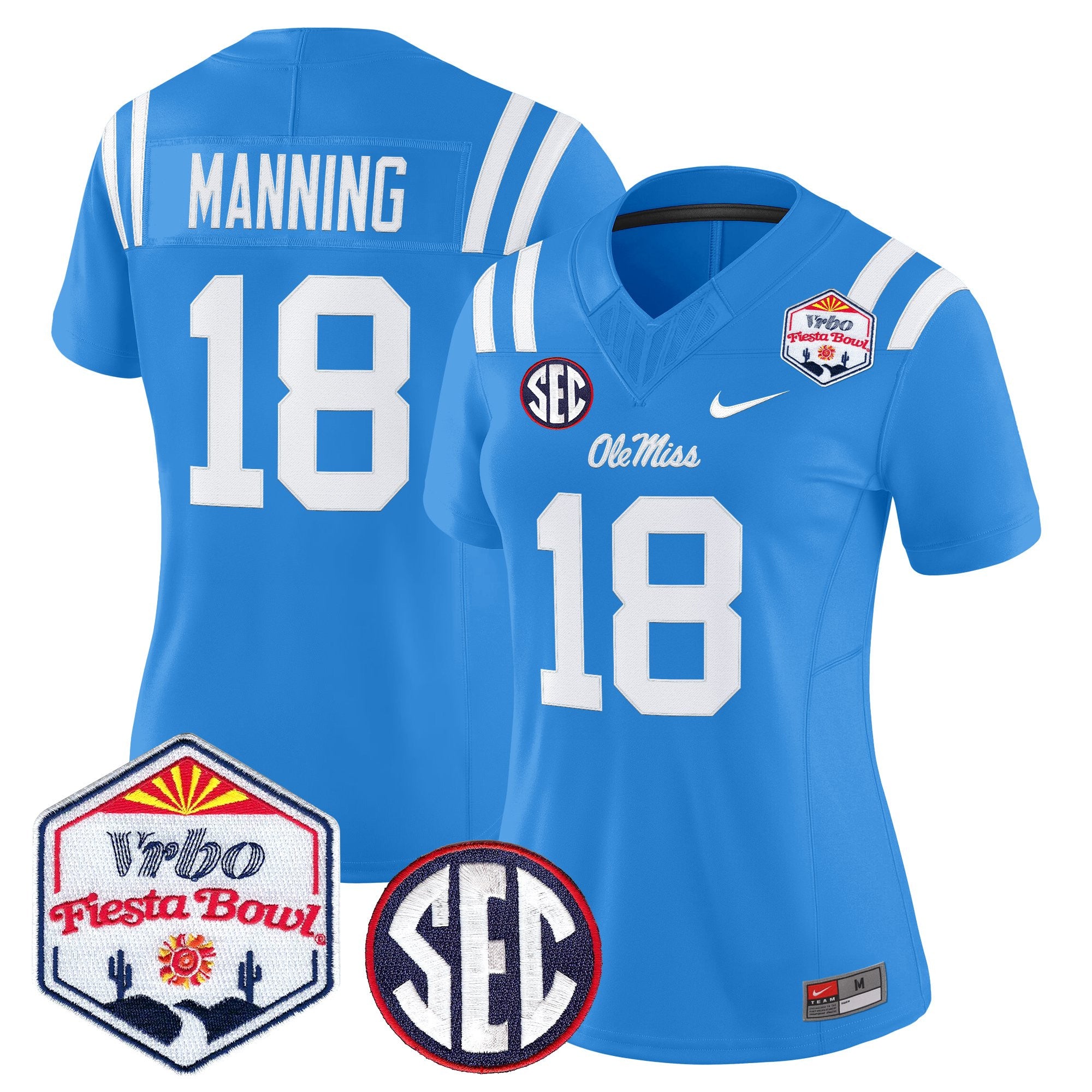 Women's Ole Miss Rebels 2026 The Fiesta Bowl Vapor Limited Jersey - All Stitched