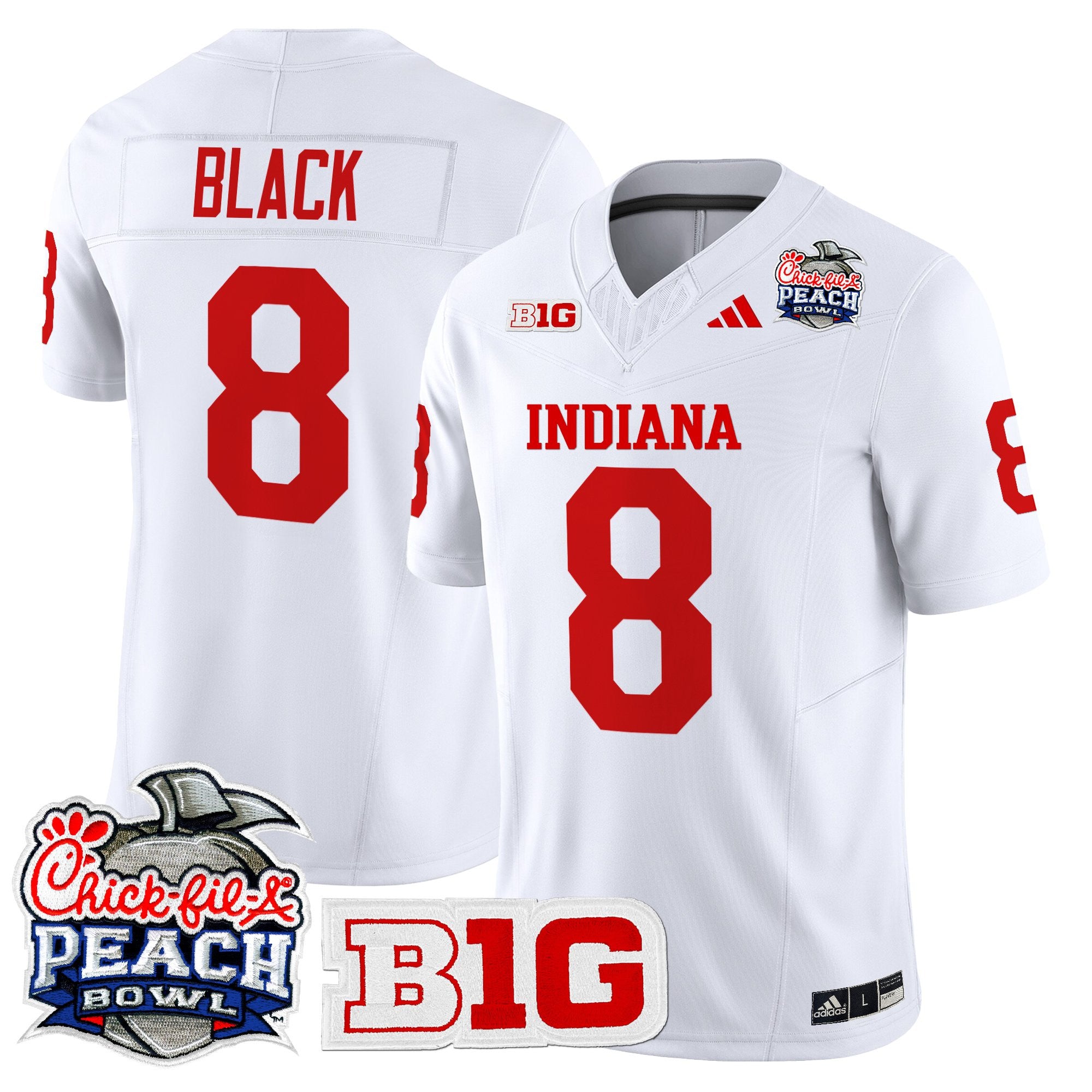 Men's Indiana Hoosiers 2026 Peach Bowl Vapor Limited Jersey V2 - All Stitched