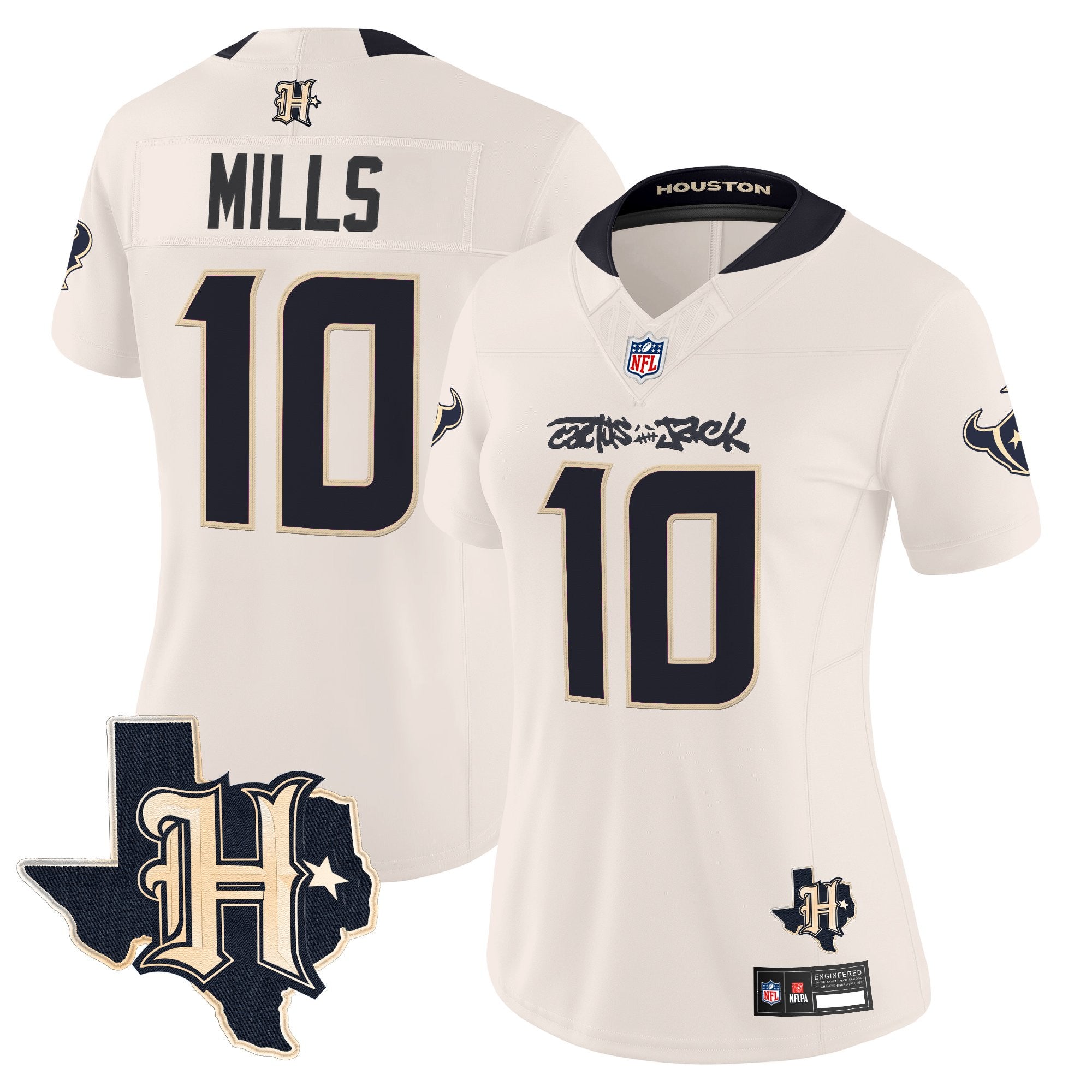 Women's Houston Texans x Cactus Jack Vapor Limited Jersey - All Stitched