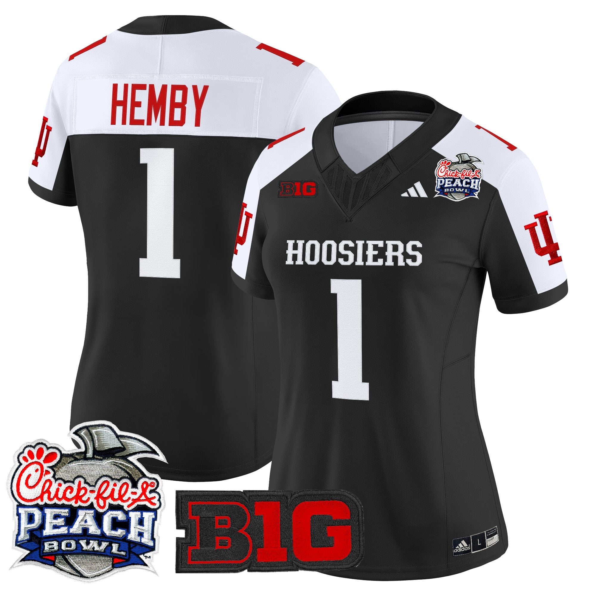 Women's Indiana Hoosiers 2026 Peach Bowl Vapor Limited Jersey V2 - All Stitched