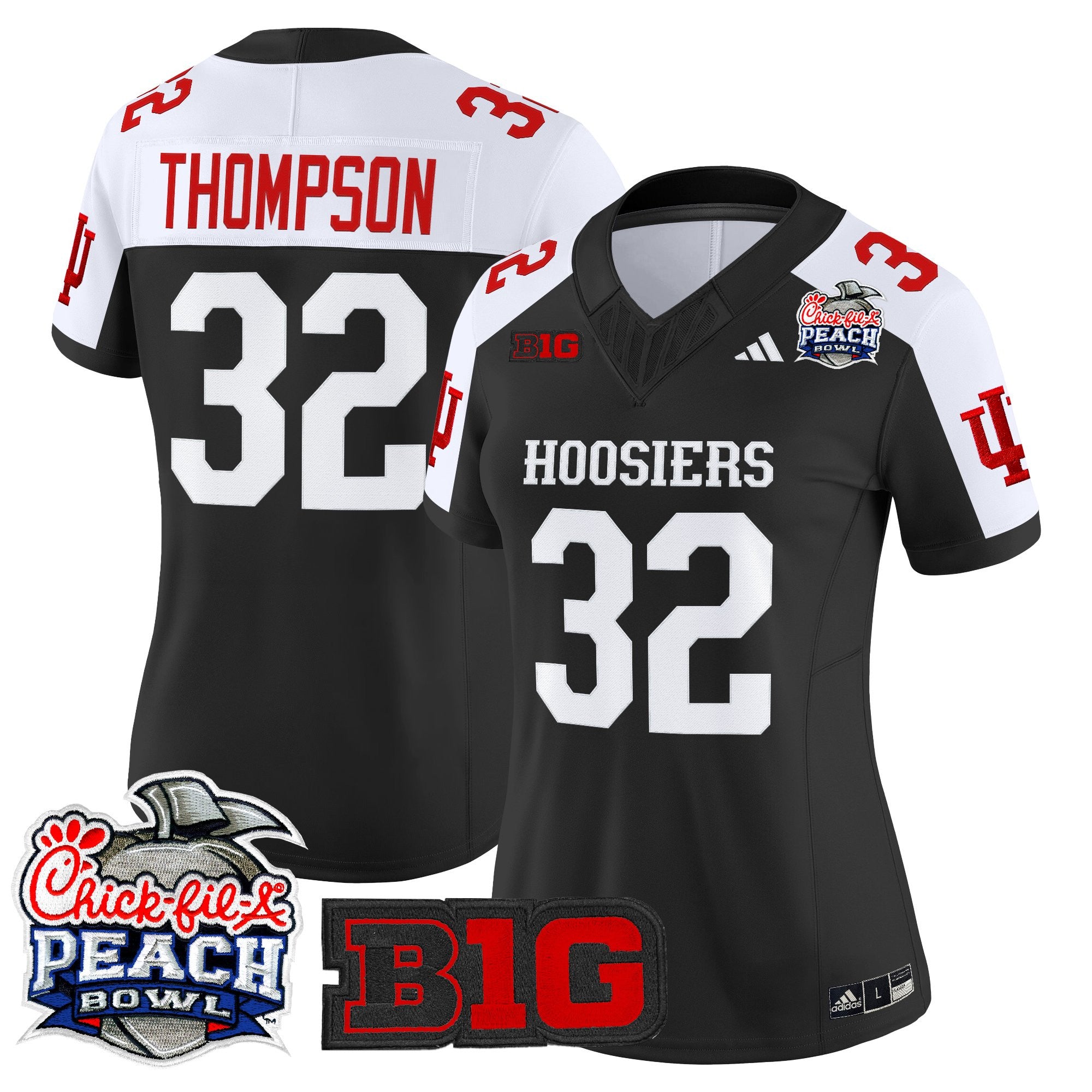 Women's Indiana Hoosiers 2026 Peach Bowl Vapor Limited Jersey V2 - All Stitched