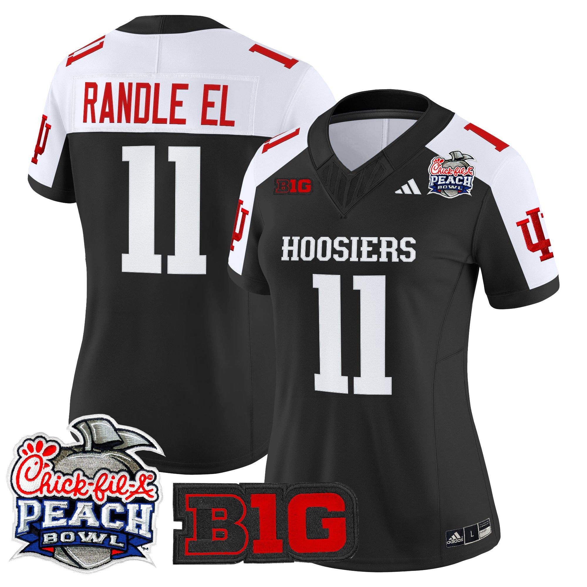 Women's Indiana Hoosiers 2026 Peach Bowl Vapor Limited Jersey V2 - All Stitched