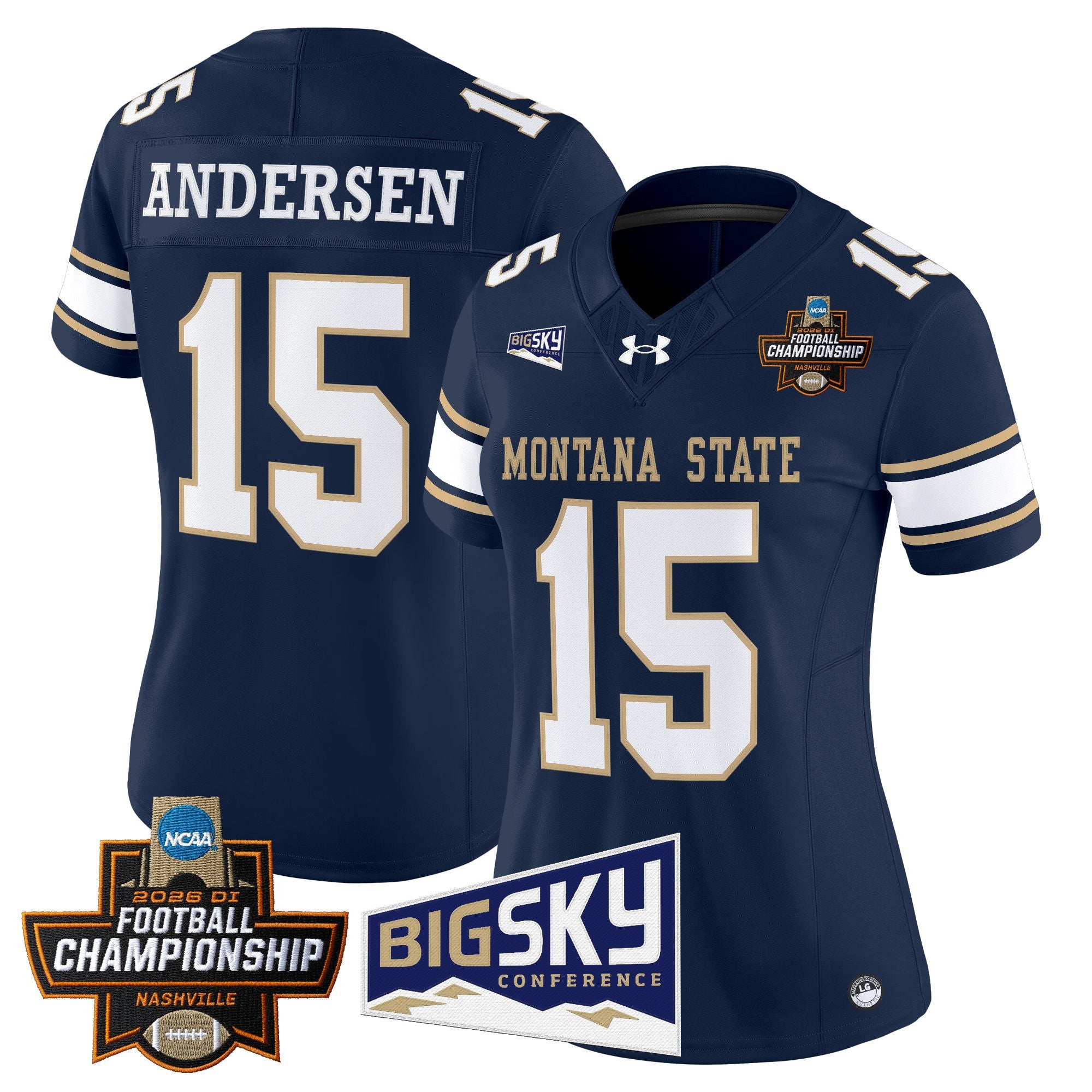 Women's Montana State Bobcats 2026 Football Championship Vapor Limited Jersey - All Stitched