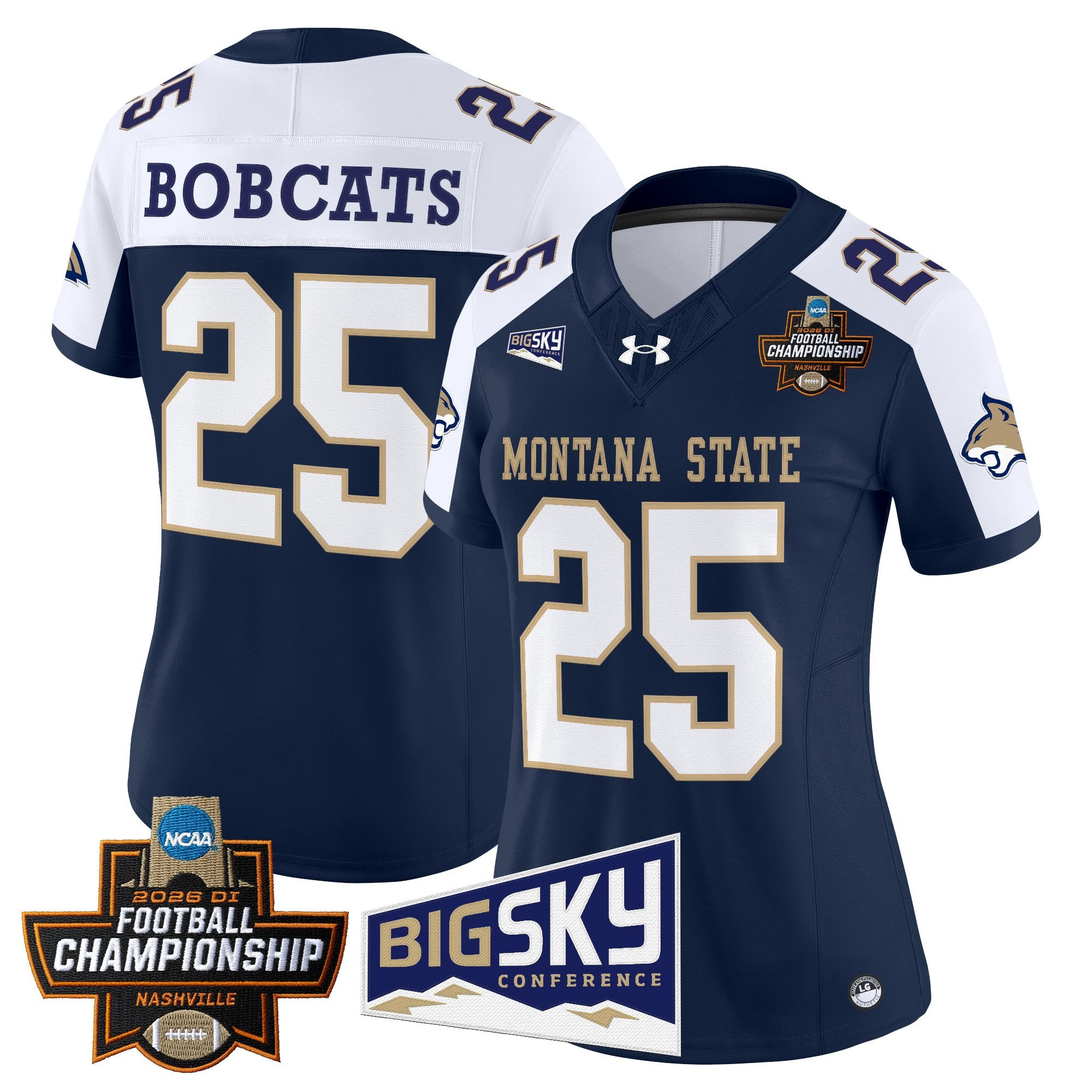 Women's Montana State Bobcats 2026 Football Championship Vapor Limited Jersey - All Stitched