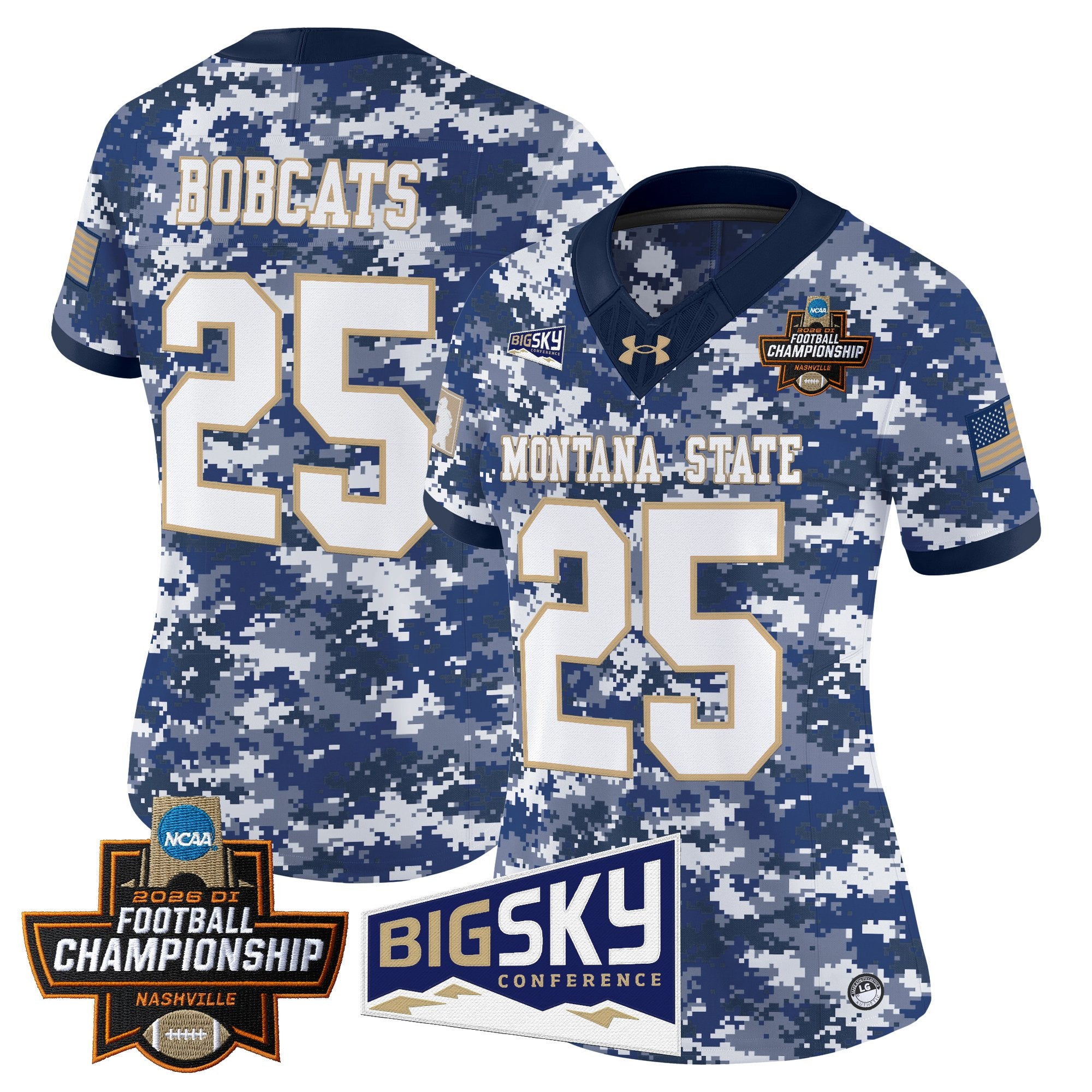 Women's Montana State Bobcats 2026 Football Championship Vapor Limited Jersey - All Stitched