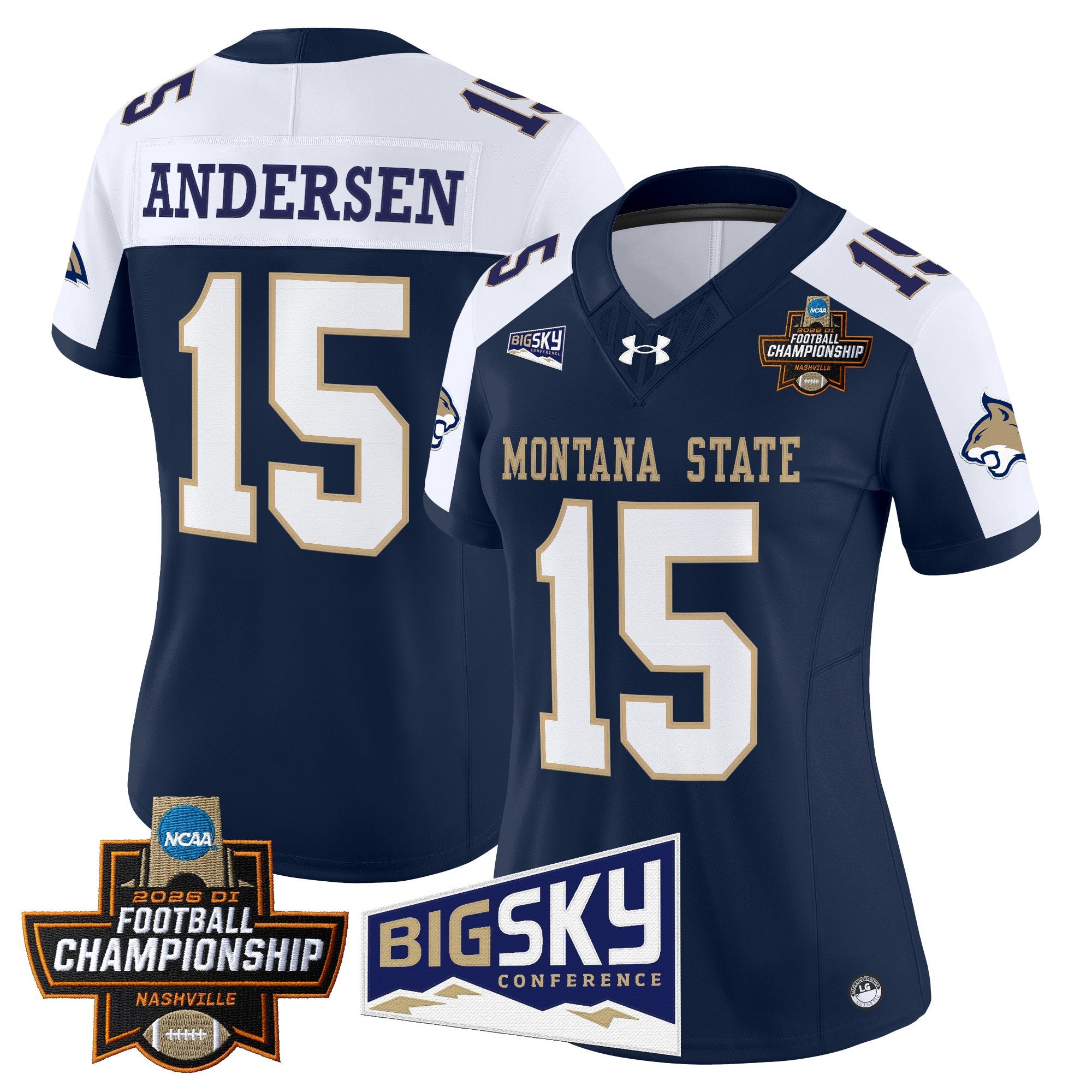 Women's Montana State Bobcats 2026 Football Championship Vapor Limited Jersey - All Stitched