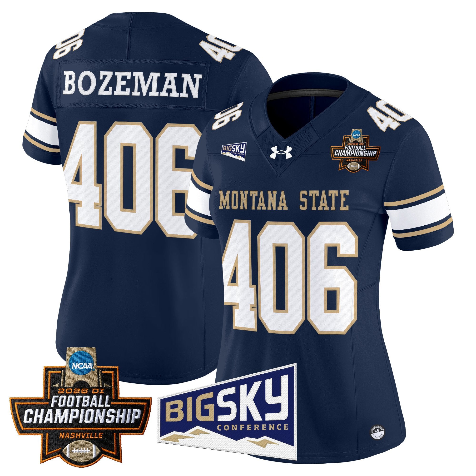 Women's Montana State Bobcats 2026 Football Championship Vapor Limited Jersey - All Stitched