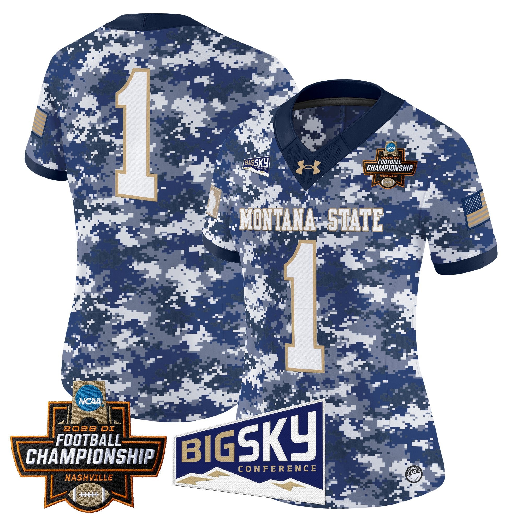 Women's Montana State Bobcats 2026 Football Championship Vapor Limited Jersey - All Stitched