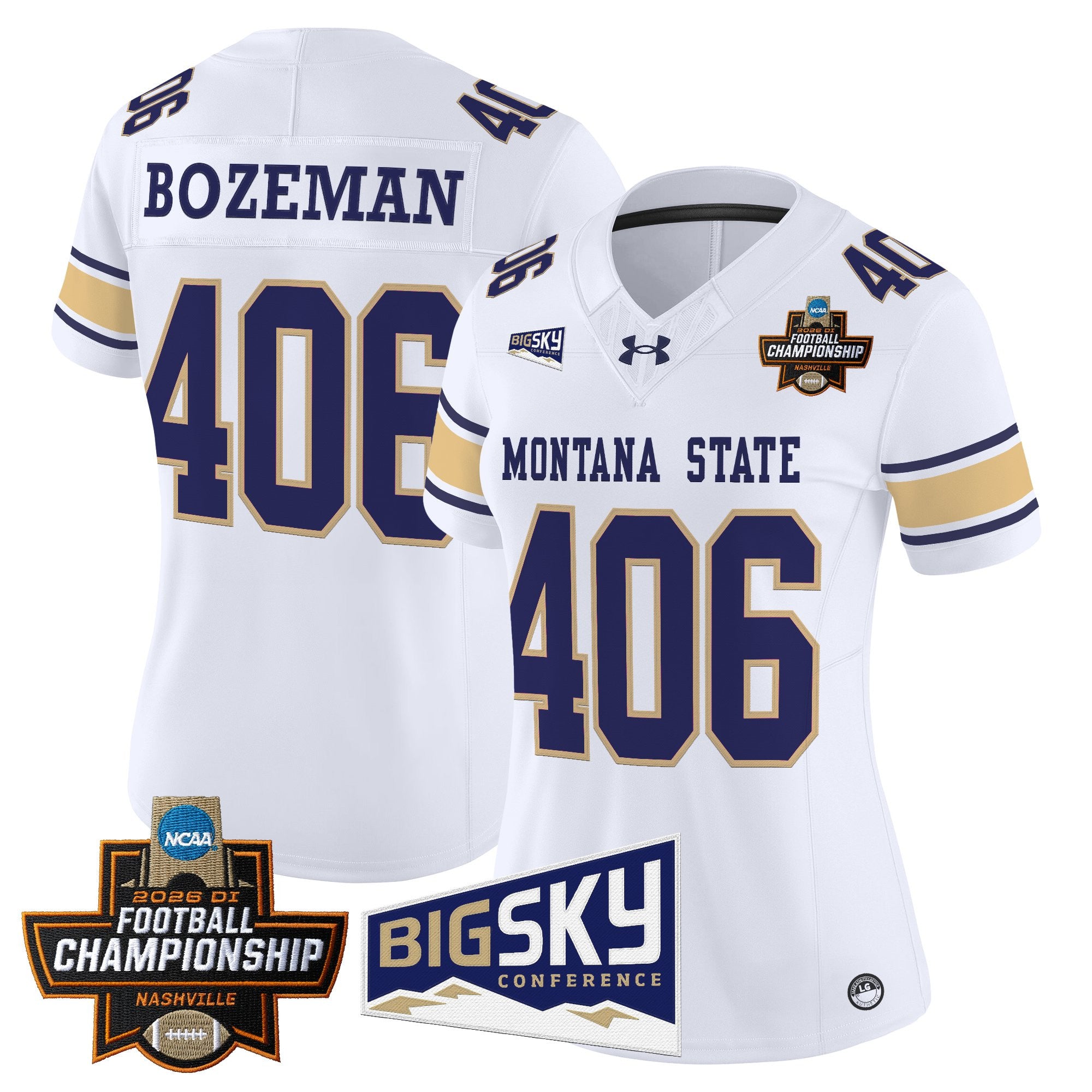 Women's Montana State Bobcats 2026 Football Championship Vapor Limited Jersey - All Stitched