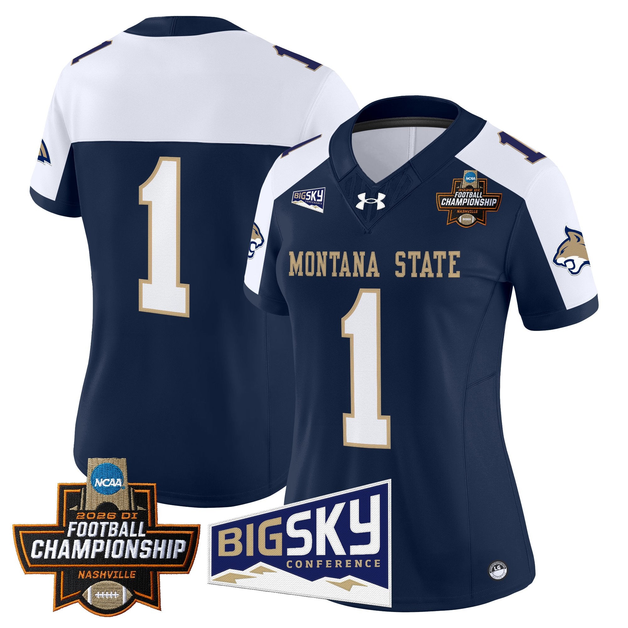 Women's Montana State Bobcats 2026 Football Championship Vapor Limited Jersey - All Stitched