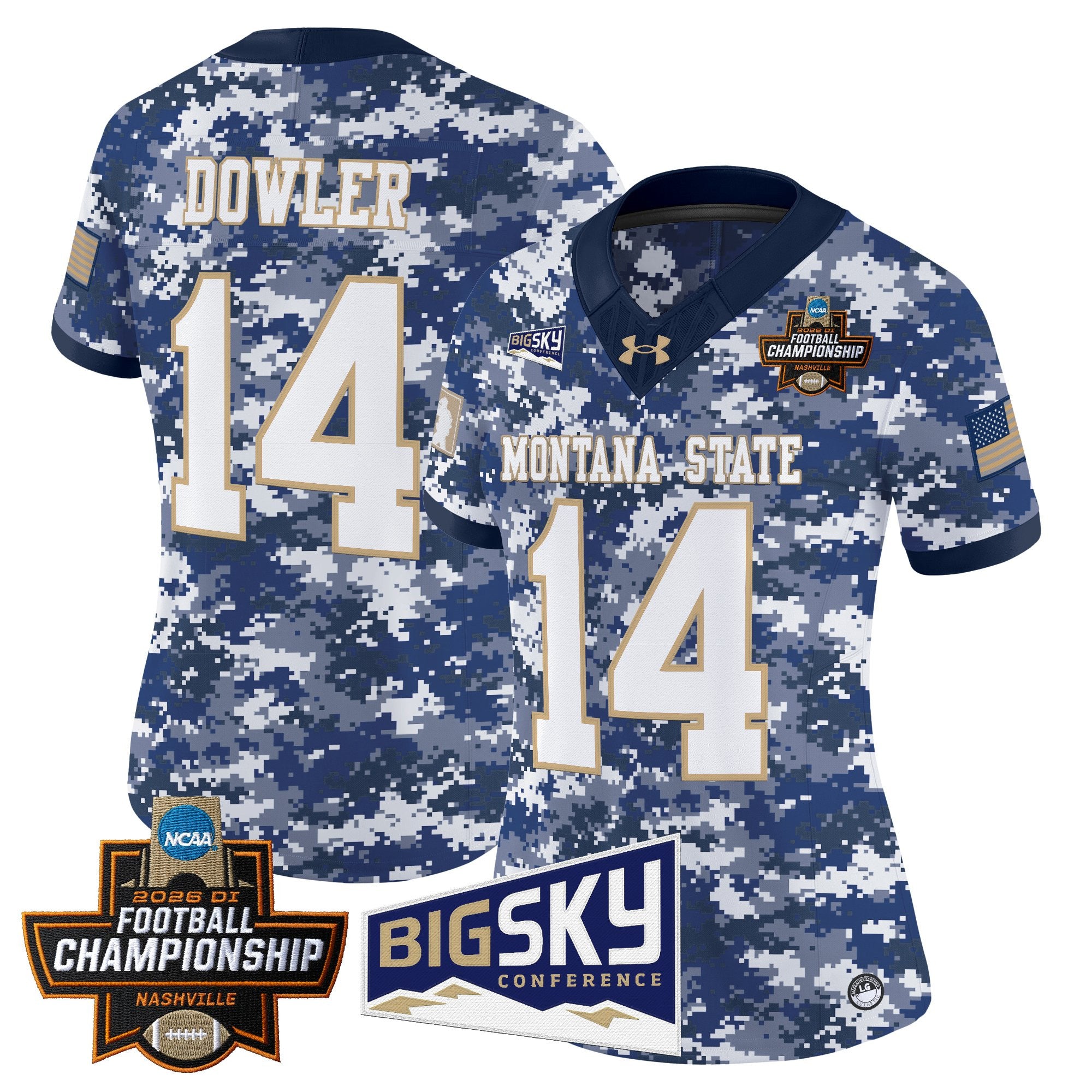 Women's Montana State Bobcats 2026 Football Championship Vapor Limited Jersey - All Stitched
