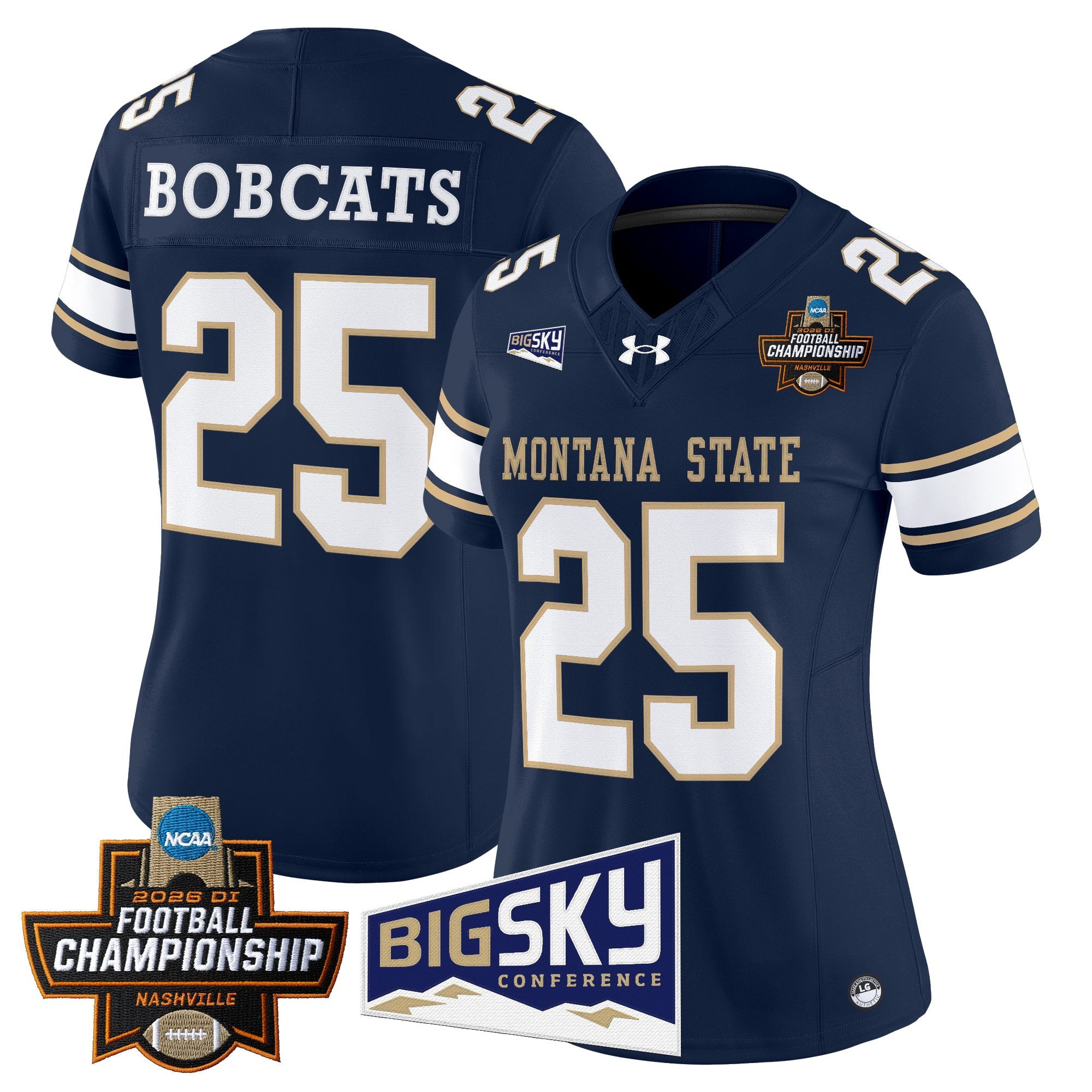 Women's Montana State Bobcats 2026 Football Championship Vapor Limited Jersey - All Stitched