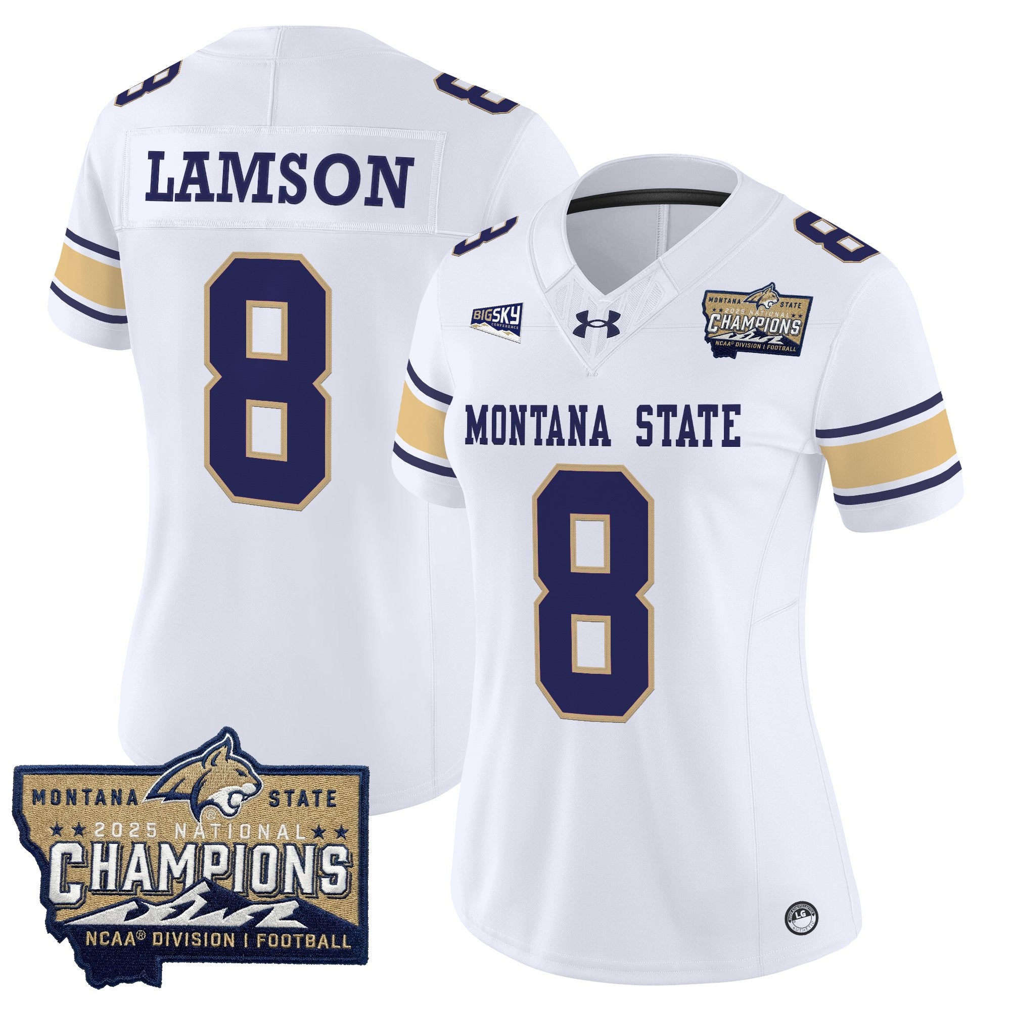 Women's Montana State Bobcats 2025 National Champions Vapor Limited Jersey - All Stitched