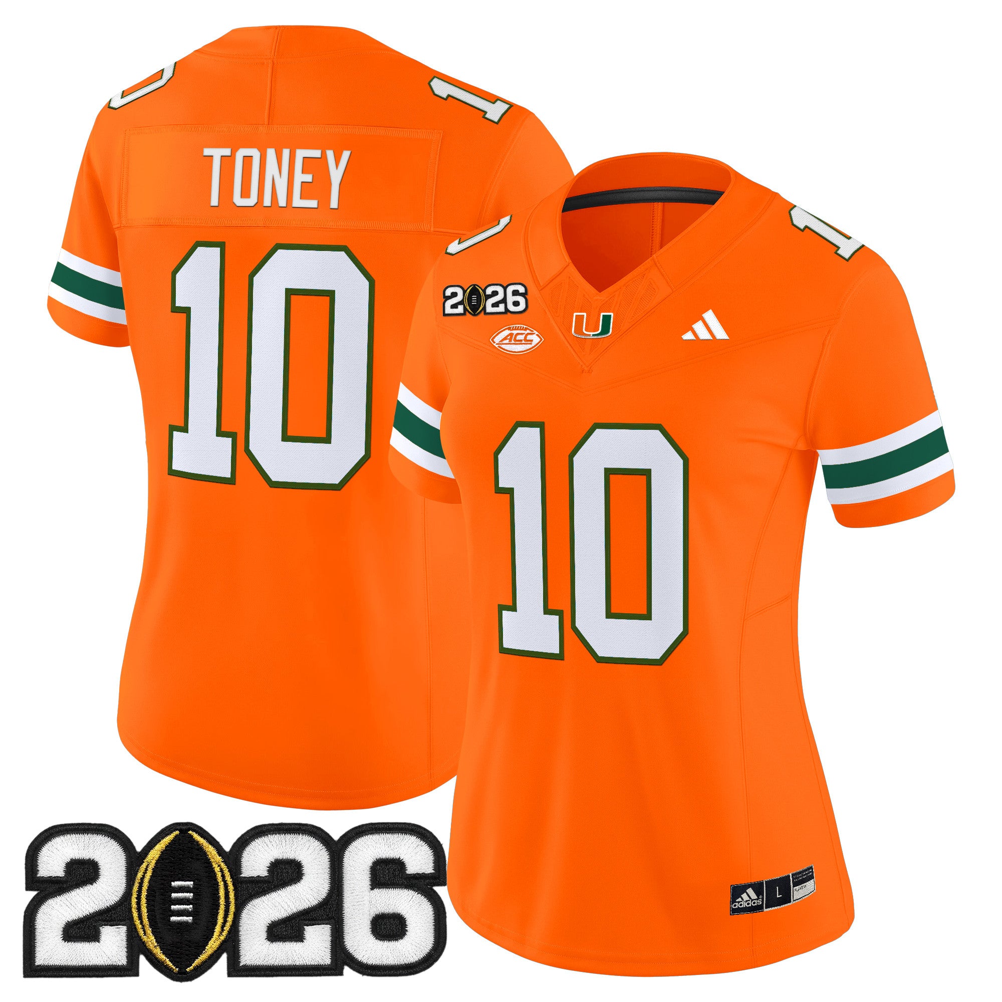 Women's Miami Hurricanes 2026 CFP Final Patch Vapor Limited Jersey - All Stitched