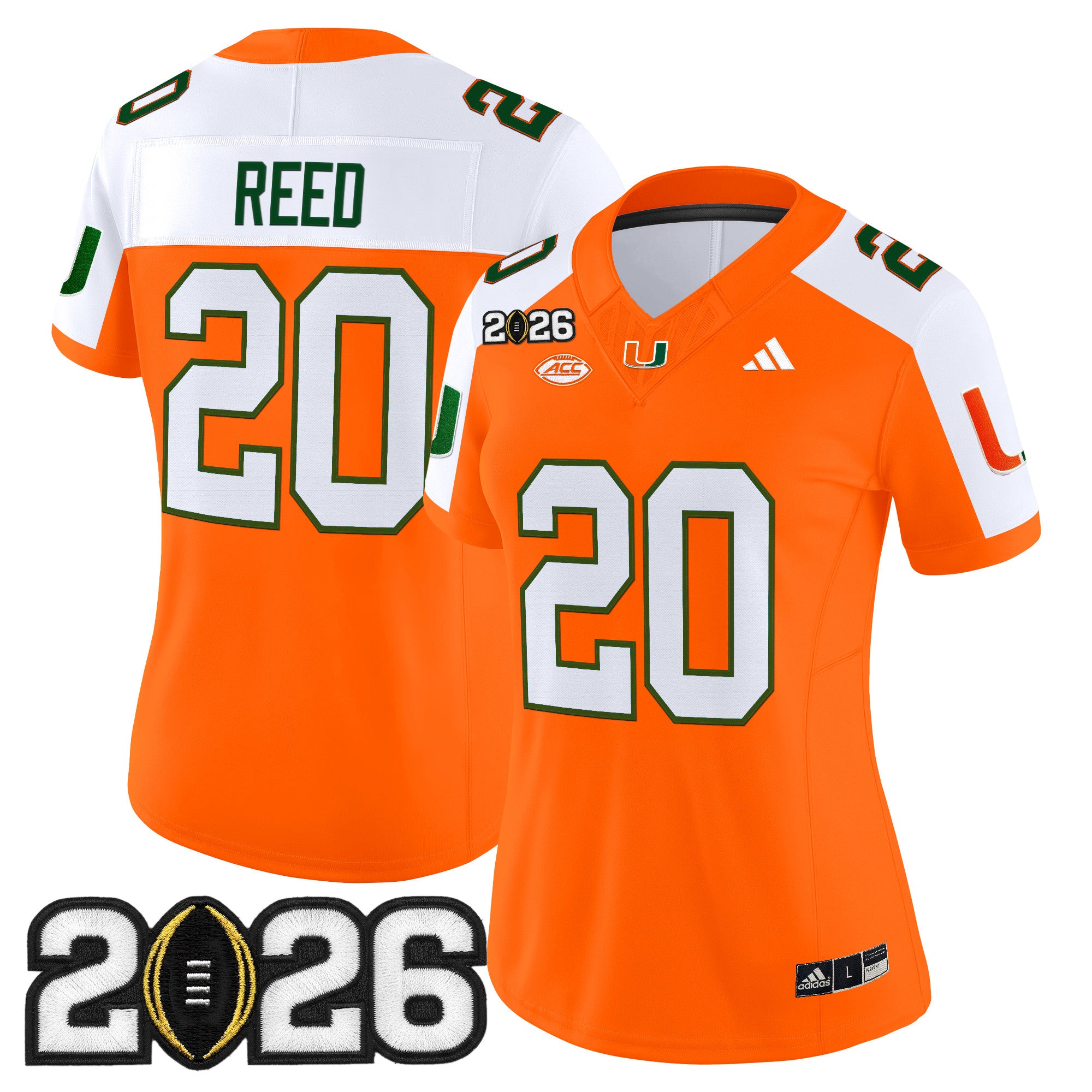 Women's Miami Hurricanes 2026 CFP Final Patch Vapor Limited Jersey - All Stitched