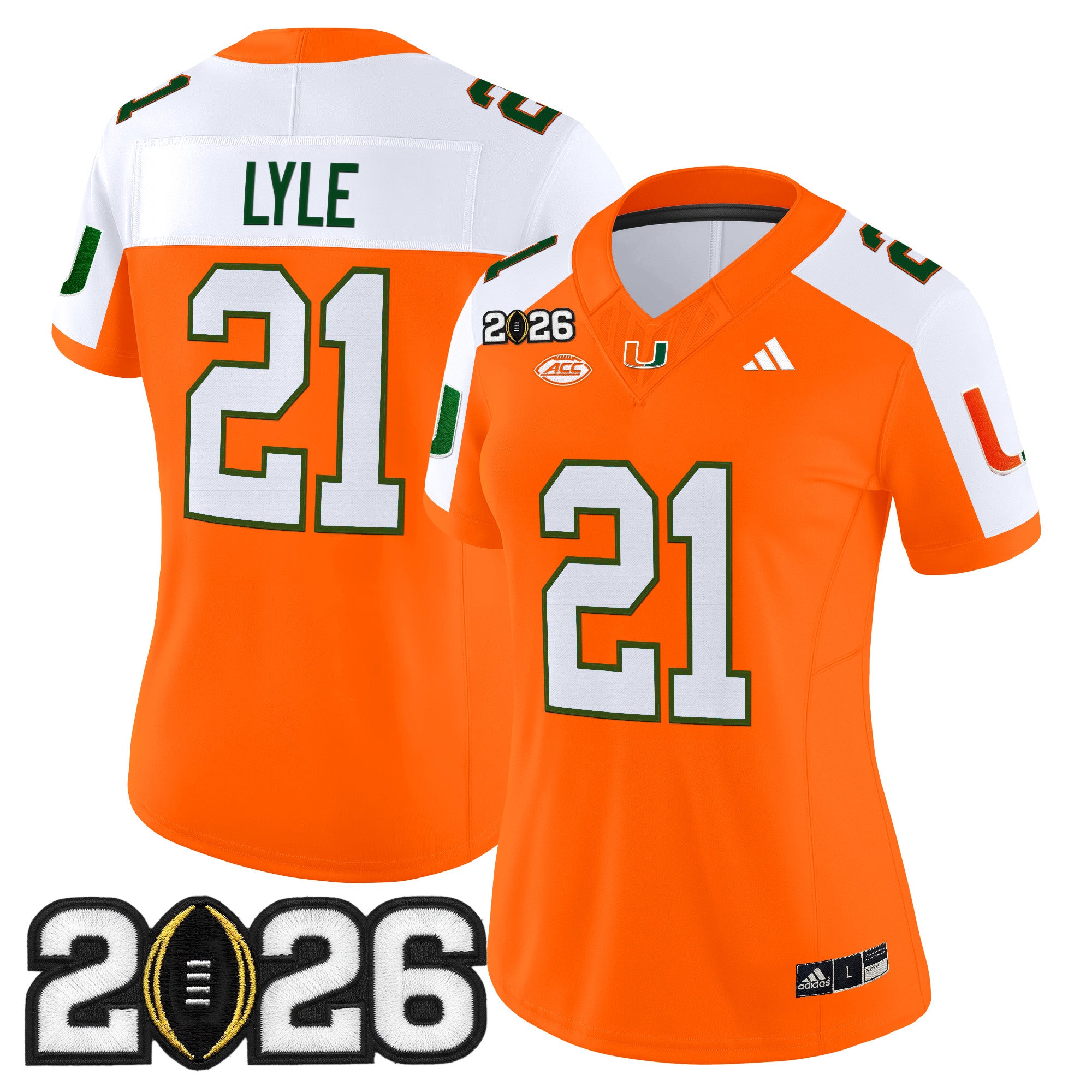 Women's Miami Hurricanes 2026 CFP Final Patch Vapor Limited Jersey - All Stitched