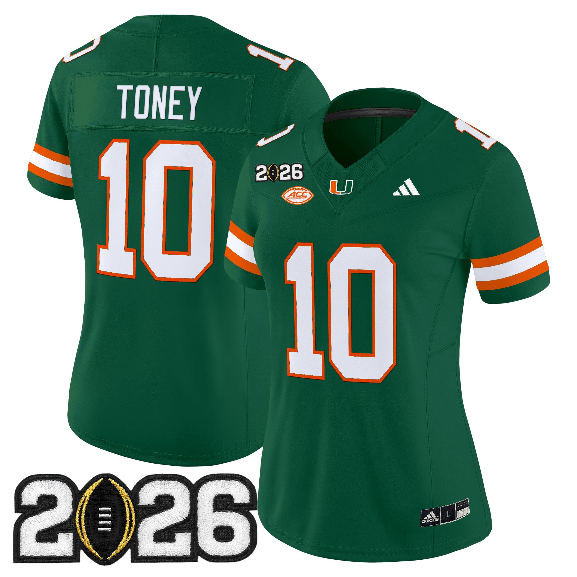 Women's Miami Hurricanes 2026 CFP Final Patch Vapor Limited Jersey - All Stitched