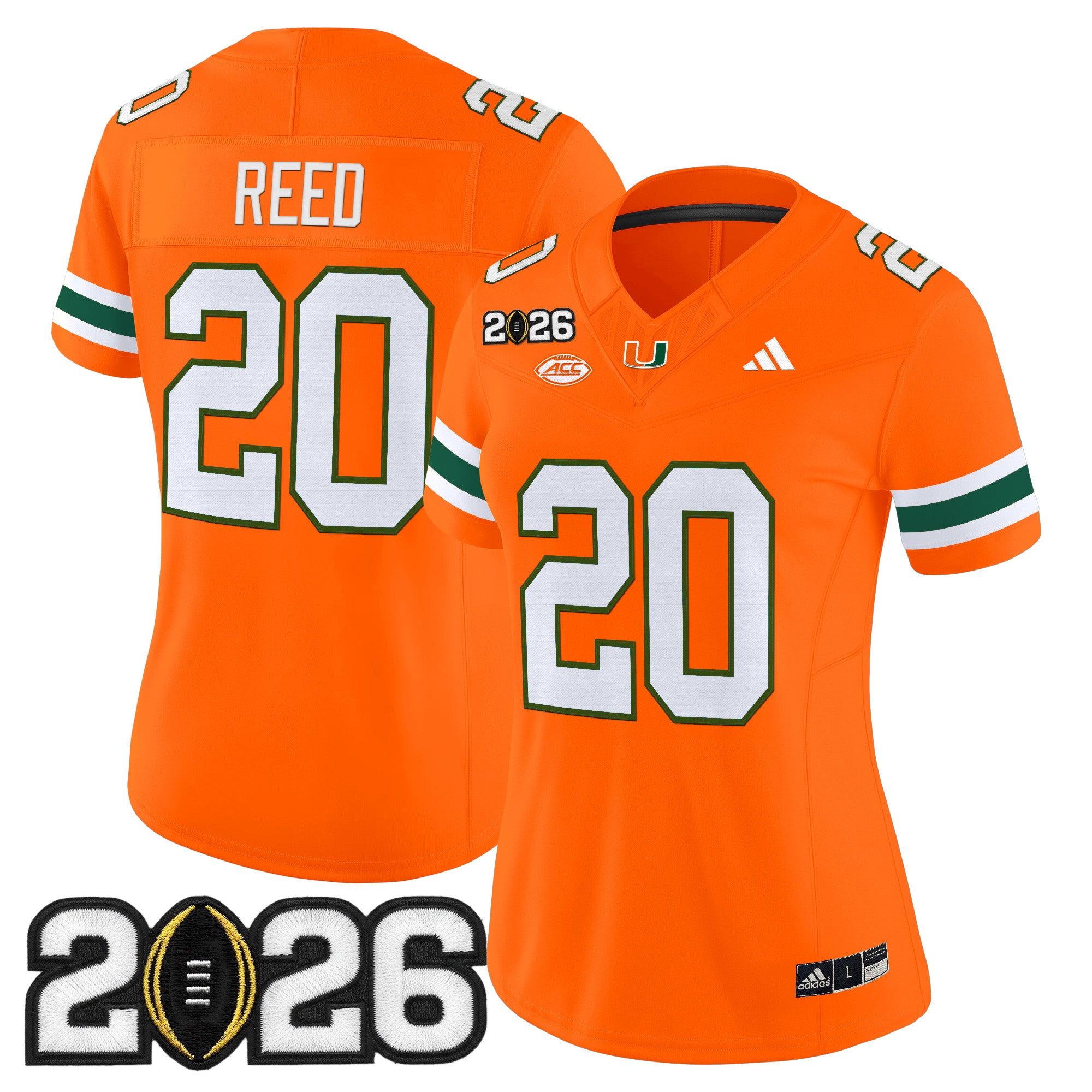Women's Miami Hurricanes 2026 CFP Final Patch Vapor Limited Jersey - All Stitched