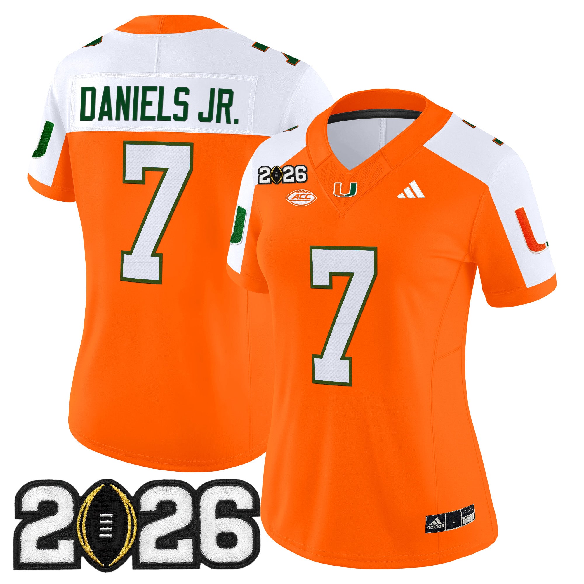 Women's Miami Hurricanes 2026 CFP Final Patch Vapor Limited Jersey - All Stitched