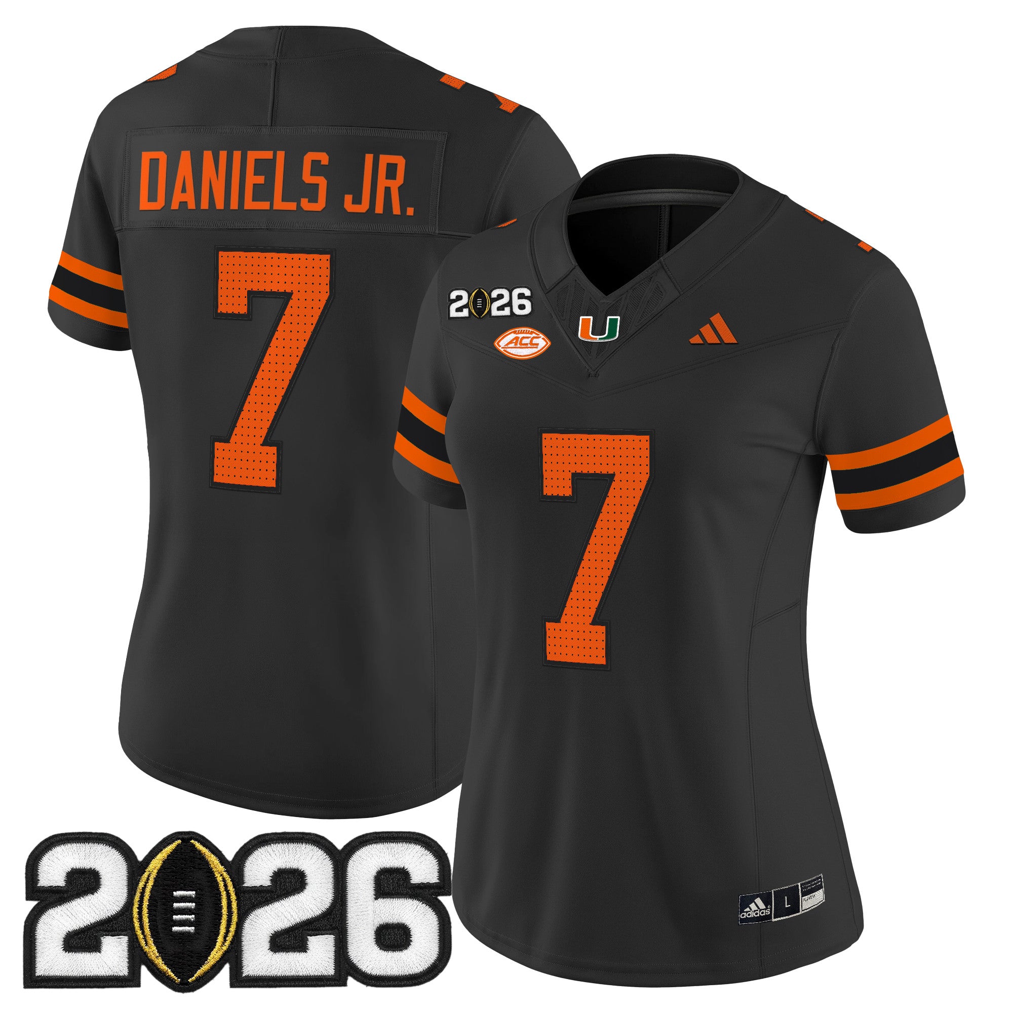 Women's Miami Hurricanes 2026 CFP Final Patch Vapor Limited Jersey - All Stitched